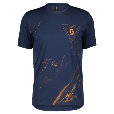 Scott Trail Flow Pro Shirt midnight blue/copper orange midnight blue 