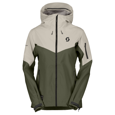 Scott W Explorair 3L Jacket dust white/douglas green green 