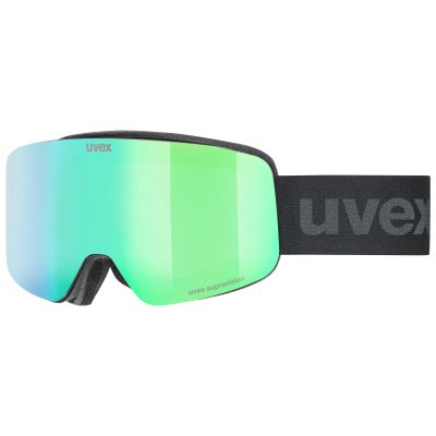 Uvex JR pwdr FM black matt dl/mirror green 