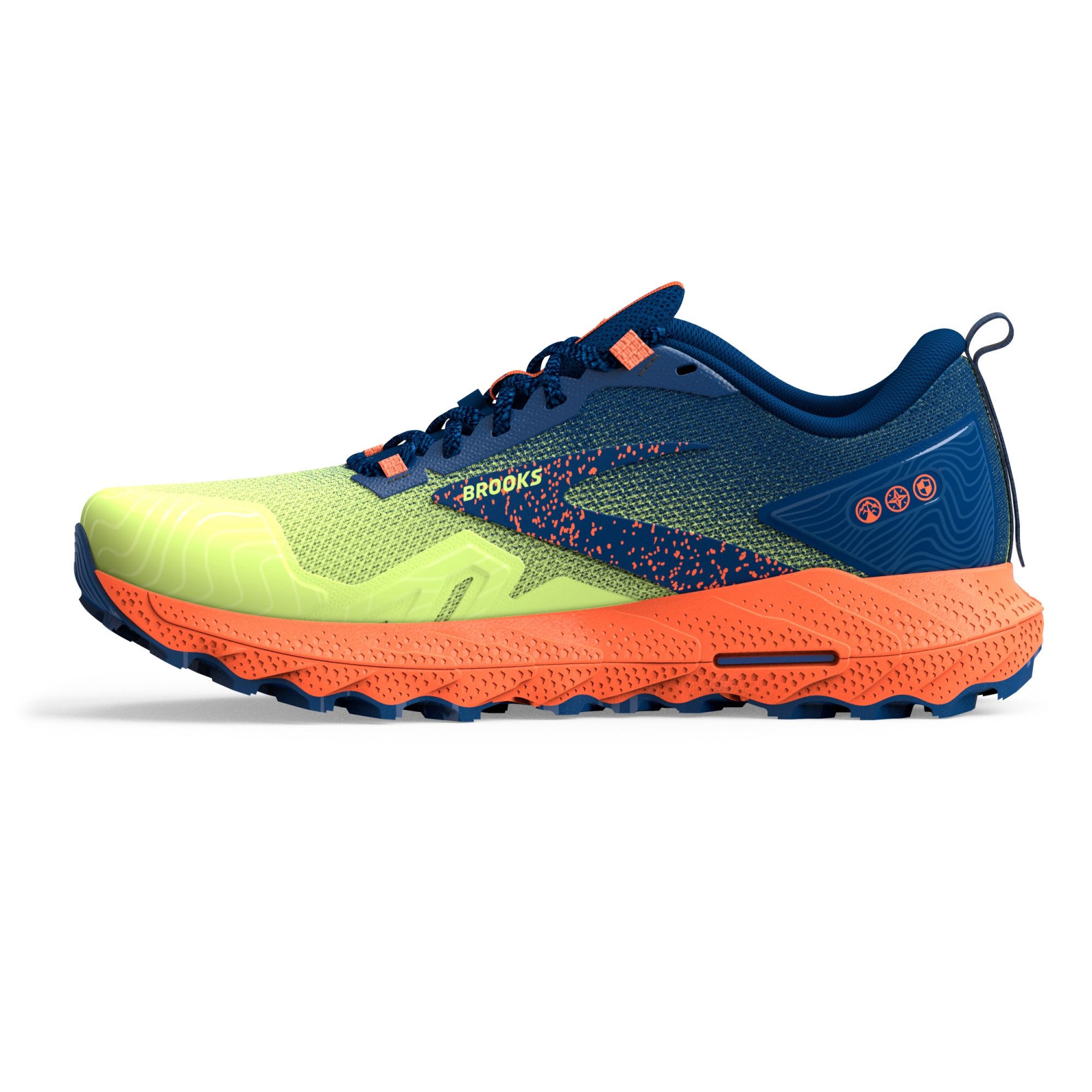 Brooks Cascadia 17 sharp green/navy/firecracker green 2