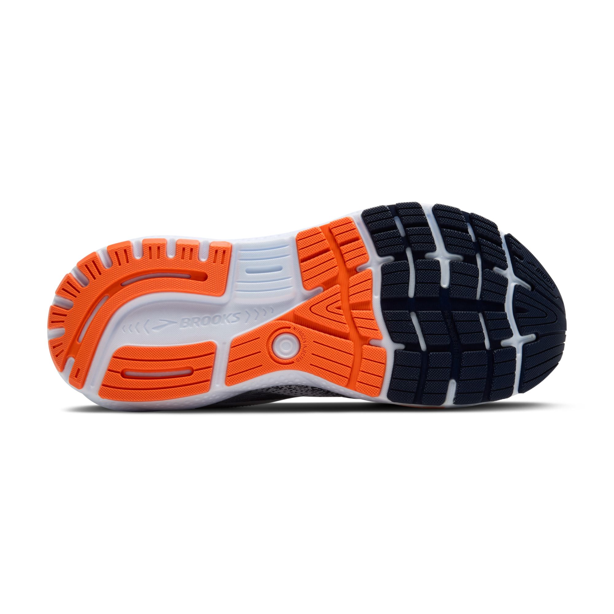 Brooks Ghost 16 white/peacoat/orange orange 2