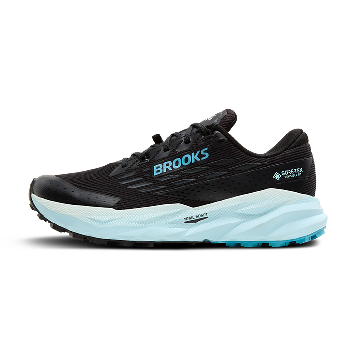 Brooks W Cascadia 19 GTX black/ebony/blue flower 2