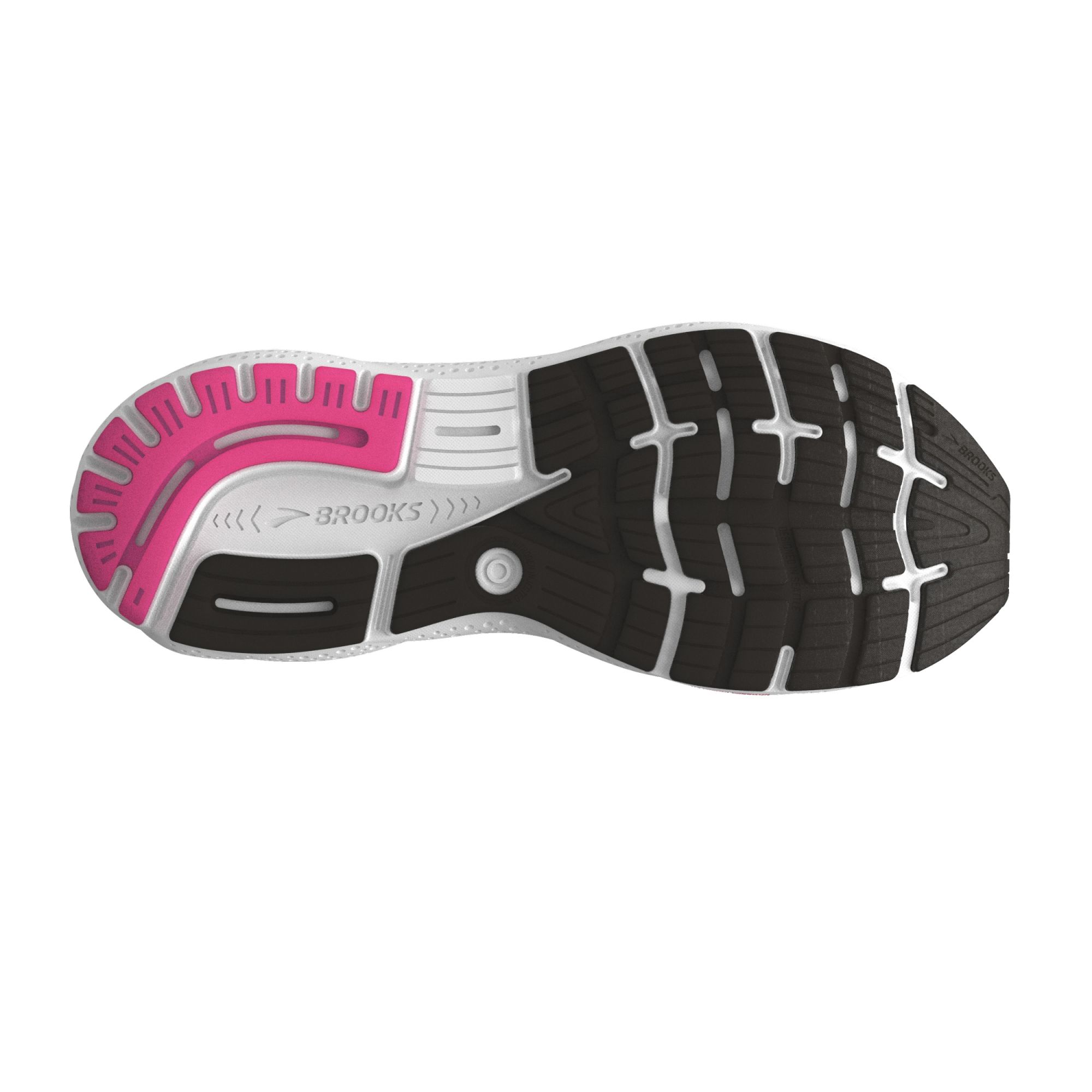Brooks W Ghost 16 black/pink/yellow yellow 2