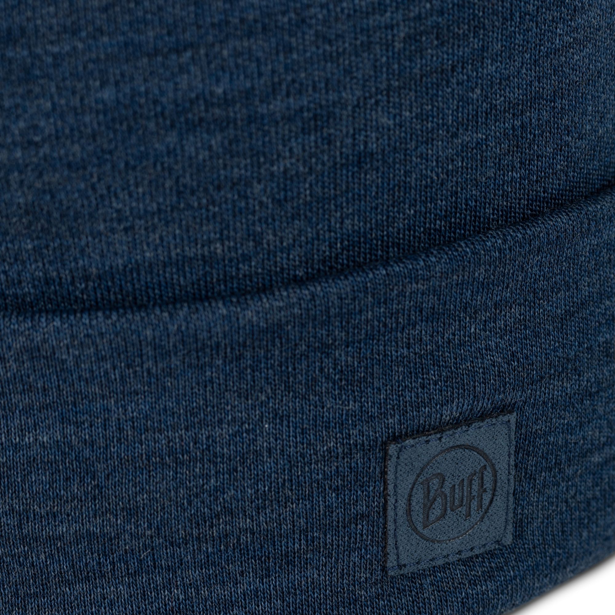 Buff Merino Heavyweight Beanie melange nightblue 2