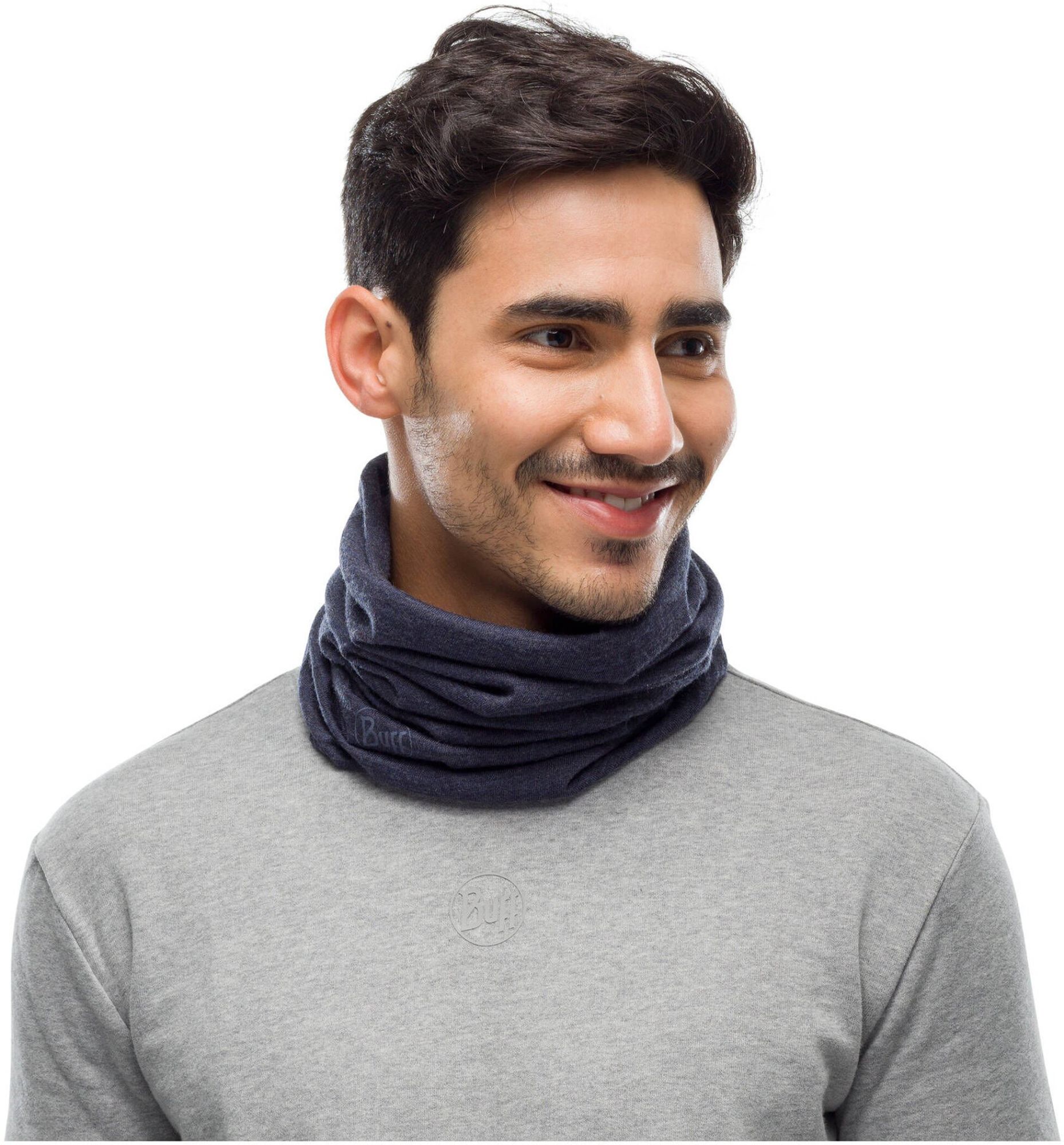 Buff Merino Midweight Multifunktionstuch melange nightblue 2