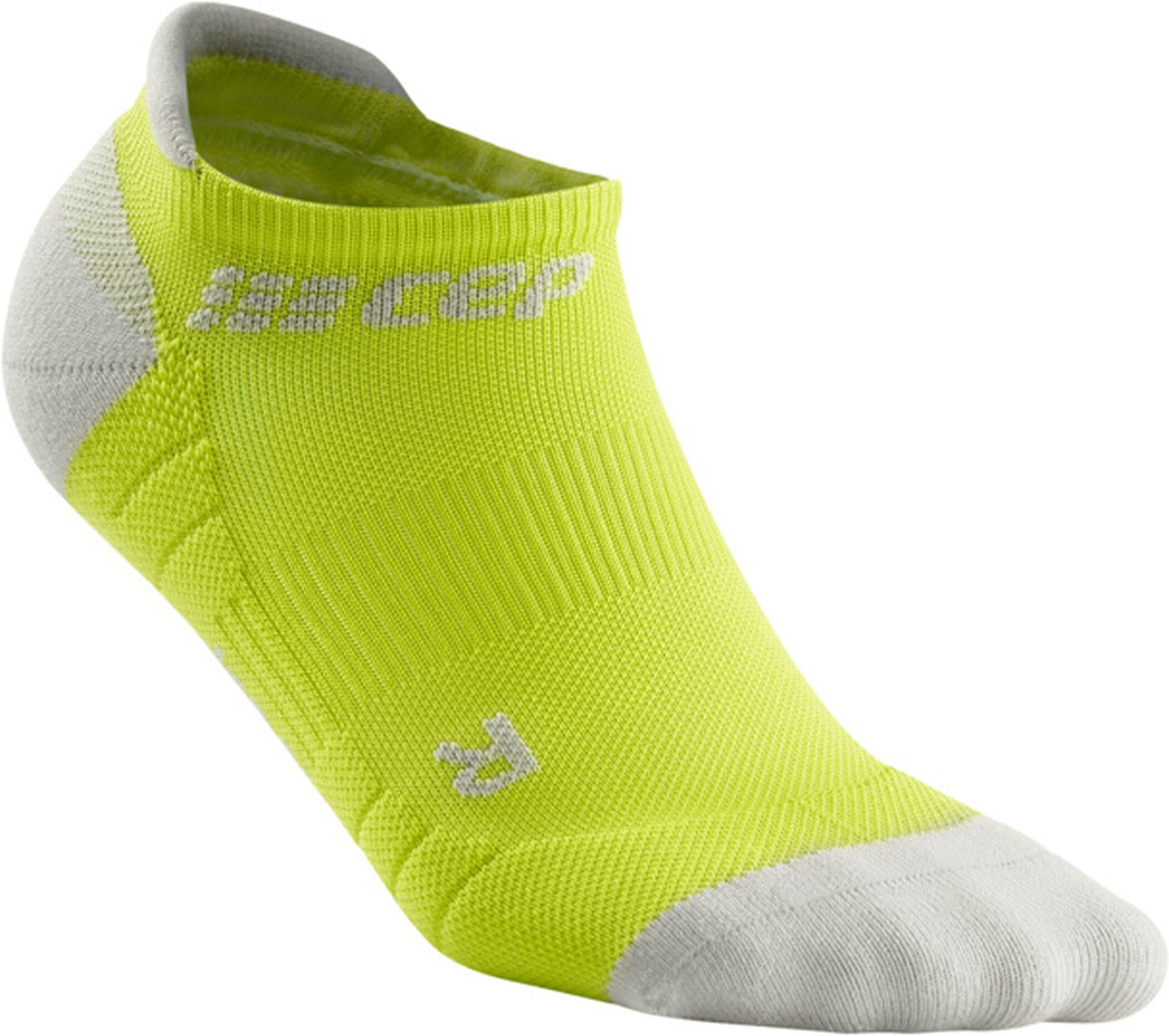 Cep No Show Socks 3.0 lime/light grey grey 2