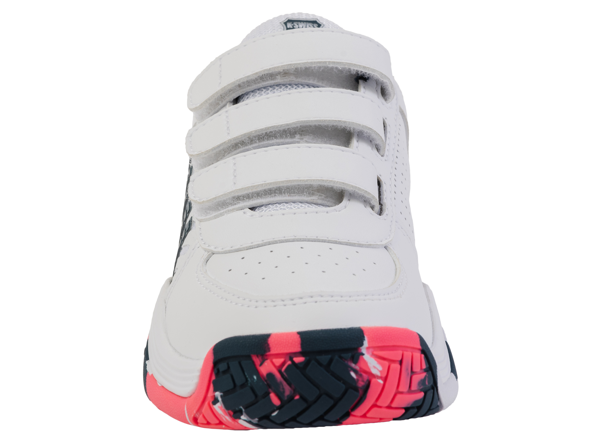 K-Swiss JR Court Express 2 Strap white/neonblaze Blaze 2