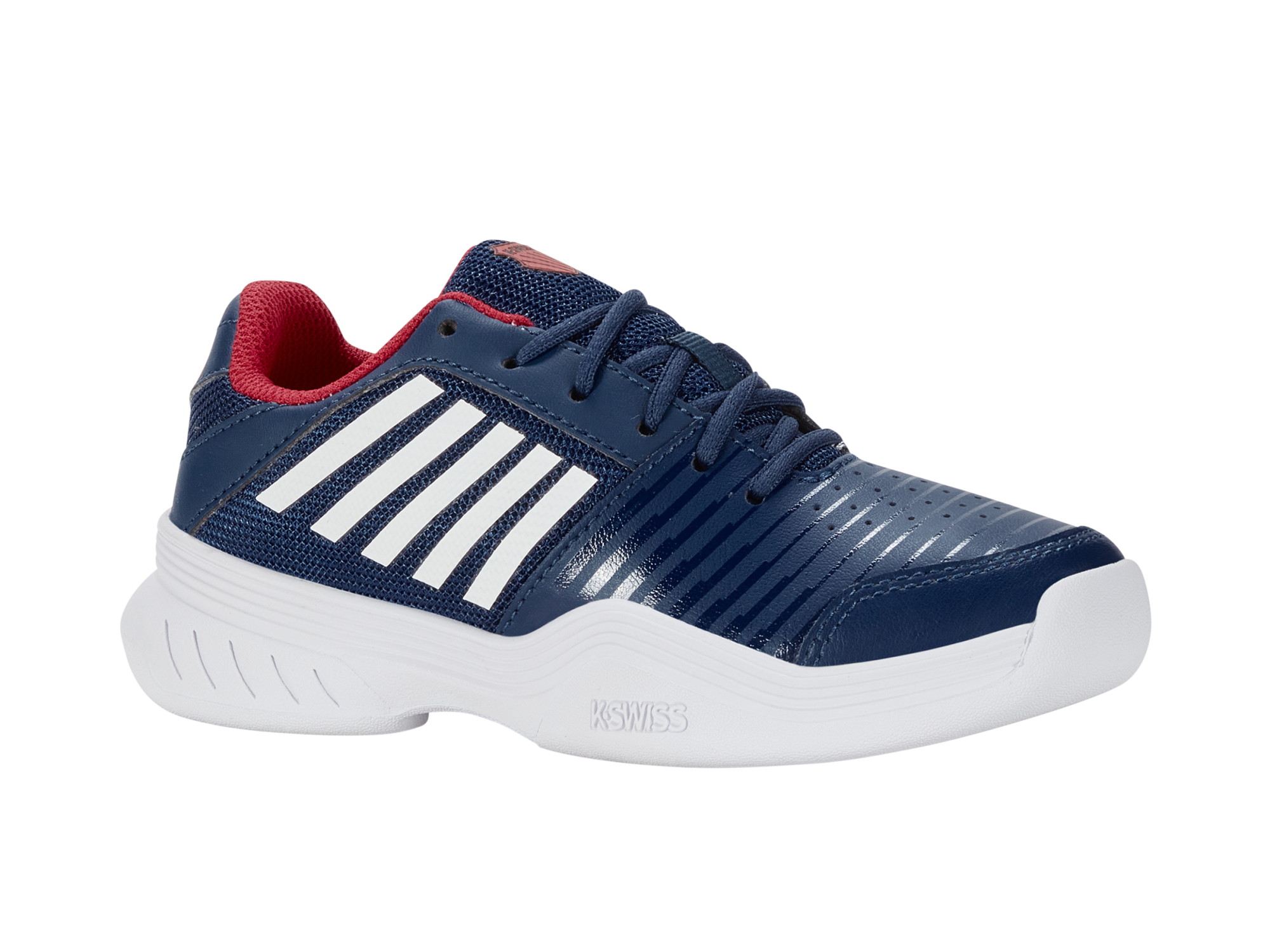 K-Swiss JR Court Express Carpet blue opal/white/lollipop white 2
