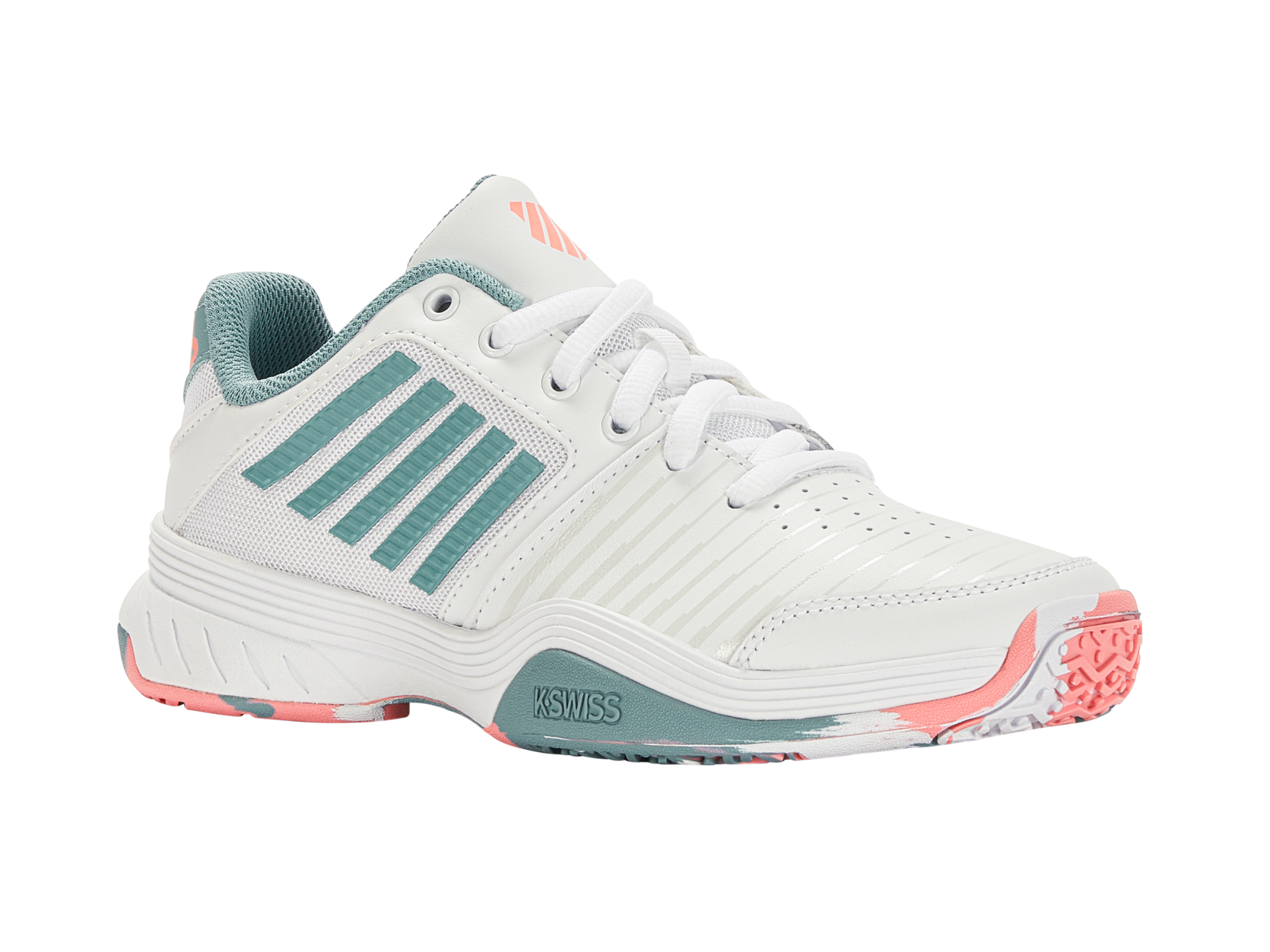 K-Swiss JR Court Express Omni white/blue/desert flower white 2