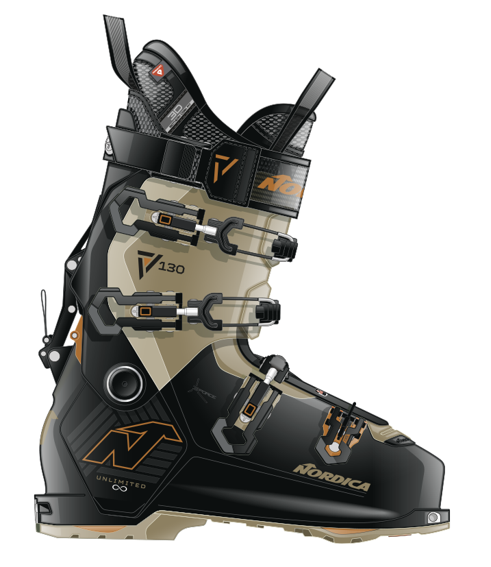 Nordica Unlimited 130 DYN black/sand/copper 2