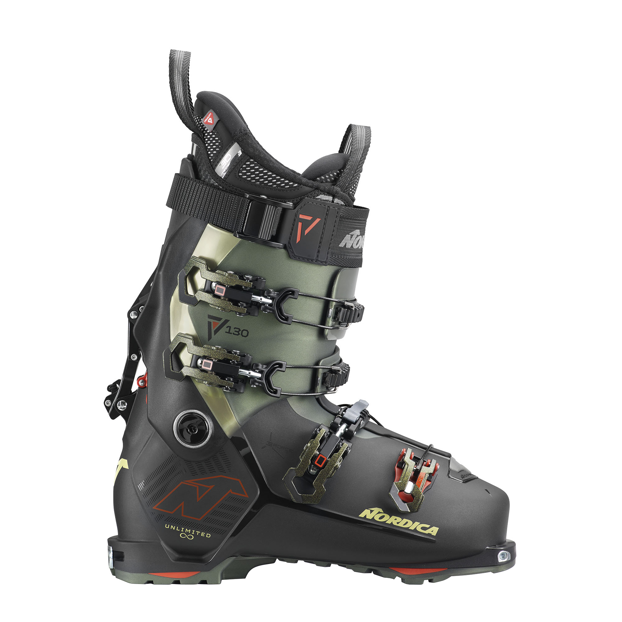 Nordica Unlimited 130 DYN GW black irid/green/red green 2
