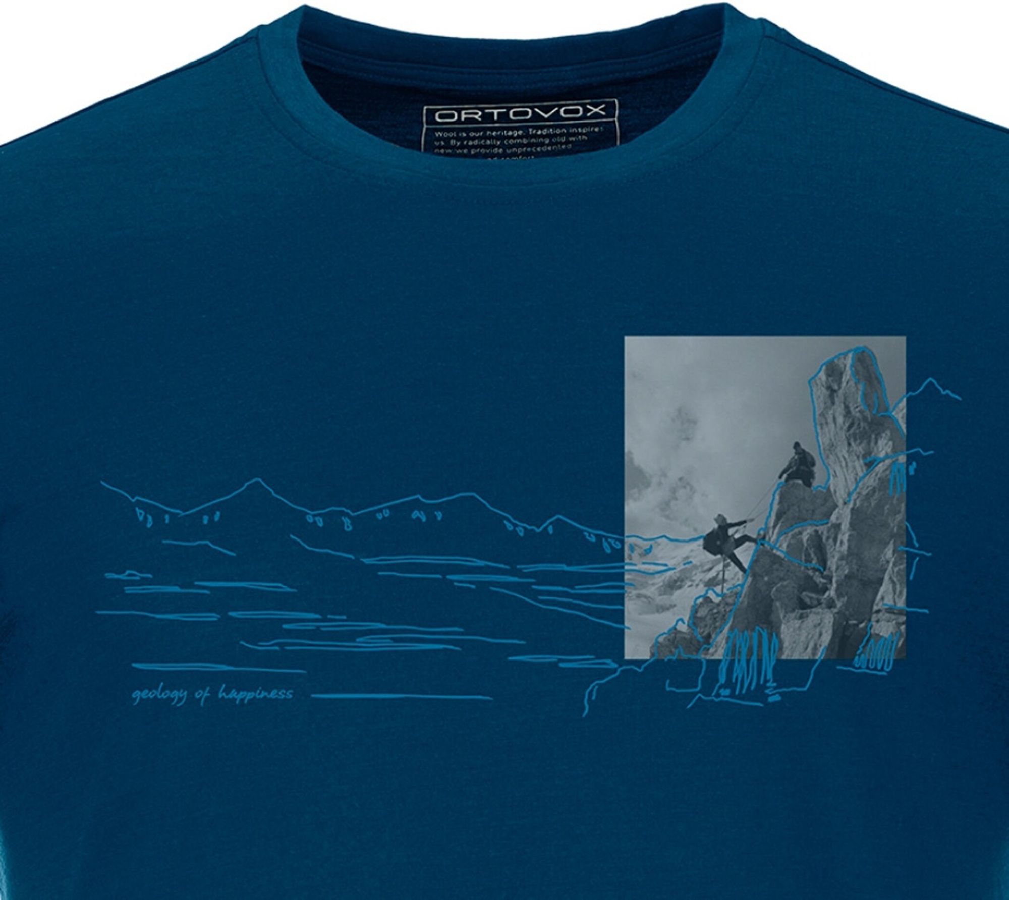 Ortovox 140 Cool Illu-Pic T-Shirt petrol blue petrol blue 2