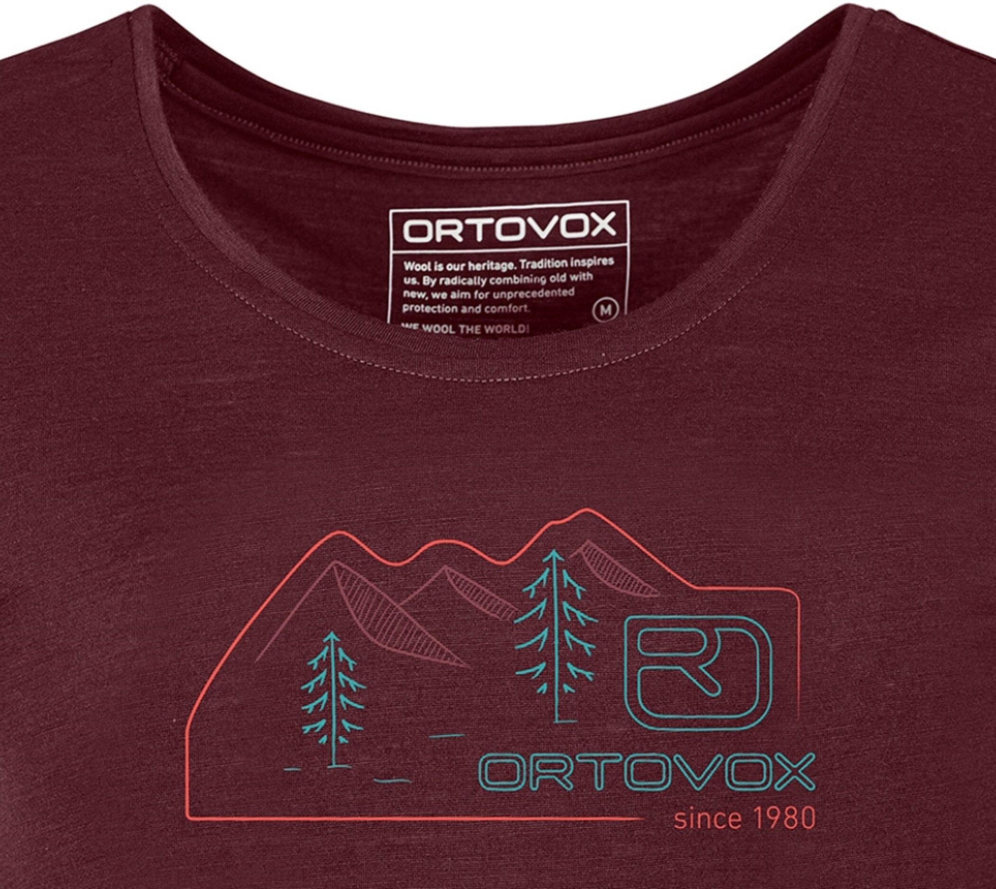 Ortovox W 140 Cool Vintage Badge T-Shirt winetasting wine 2