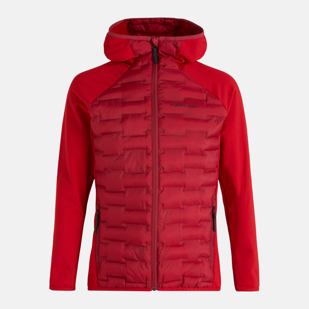 Peak Performance Argon Hybrid Hood Jacket rogue red red 2