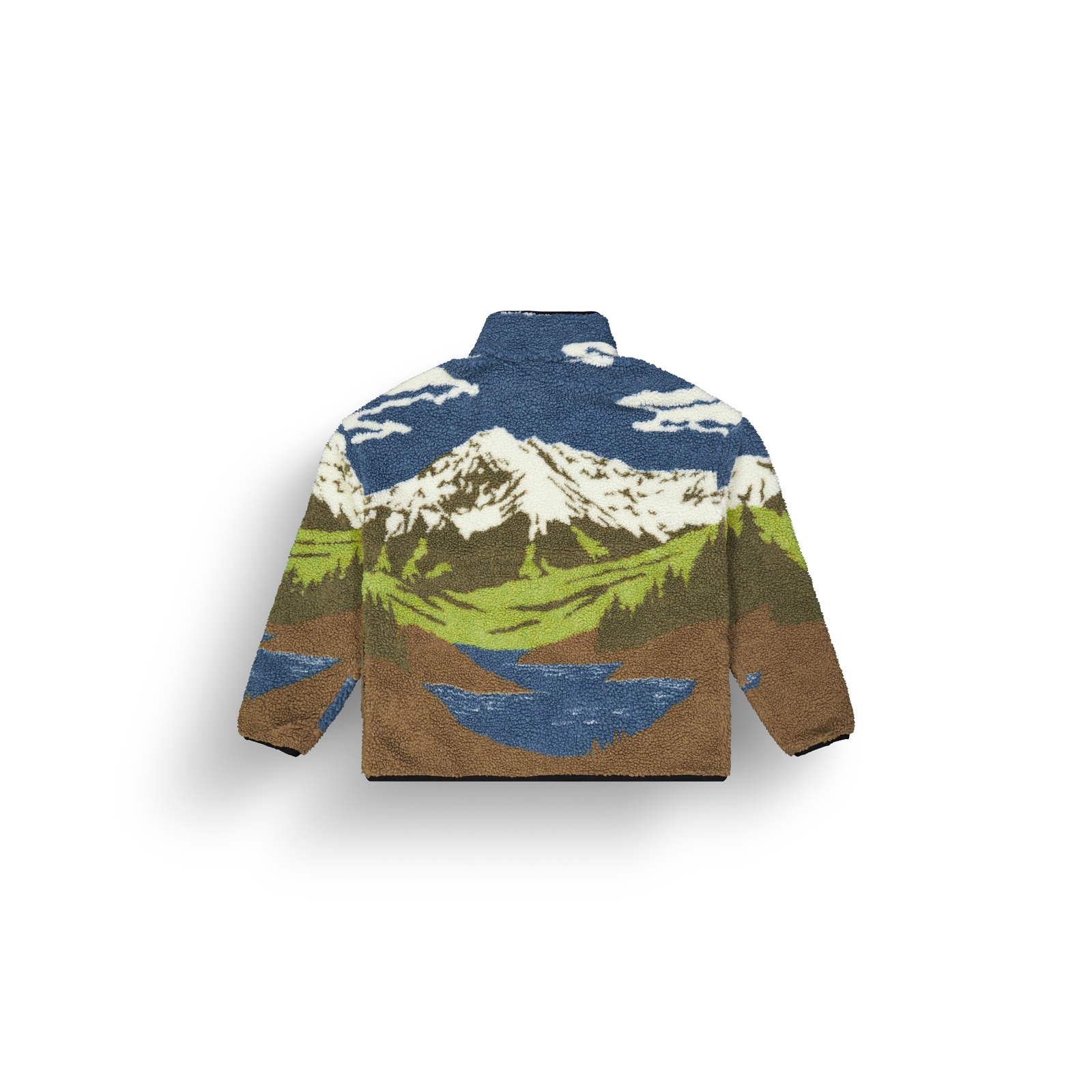 Picture Hafdals Zip Fleece cloudy landscape sherpa 2