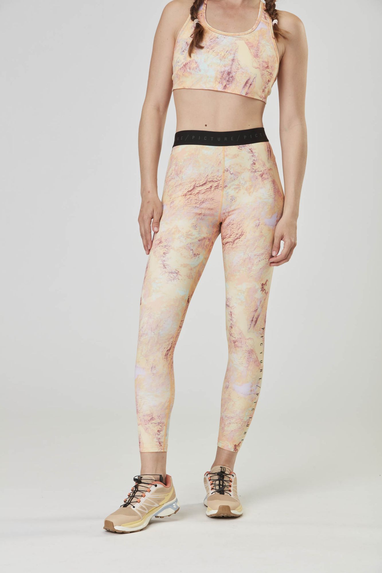 Picture W Caty Printed Leggings geology cream cream 2