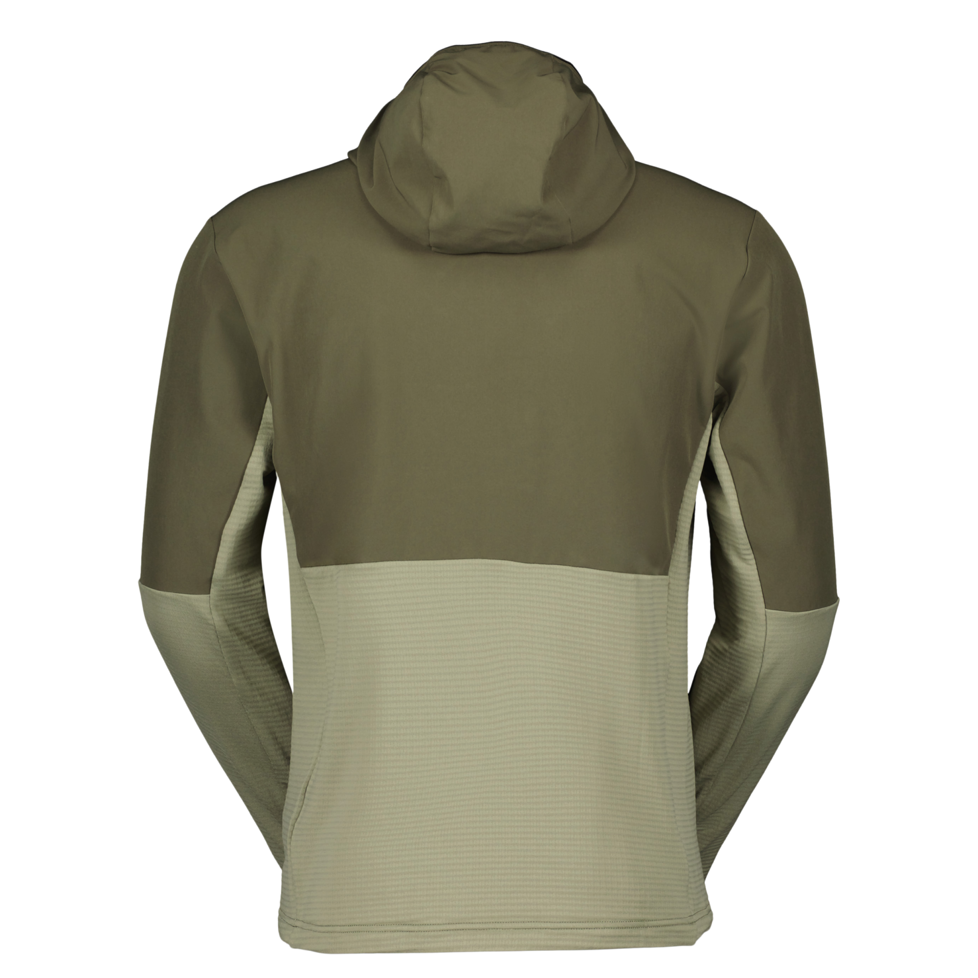 Scott Defined Tech Hybrid Hoody douglas green/dust grey green 2