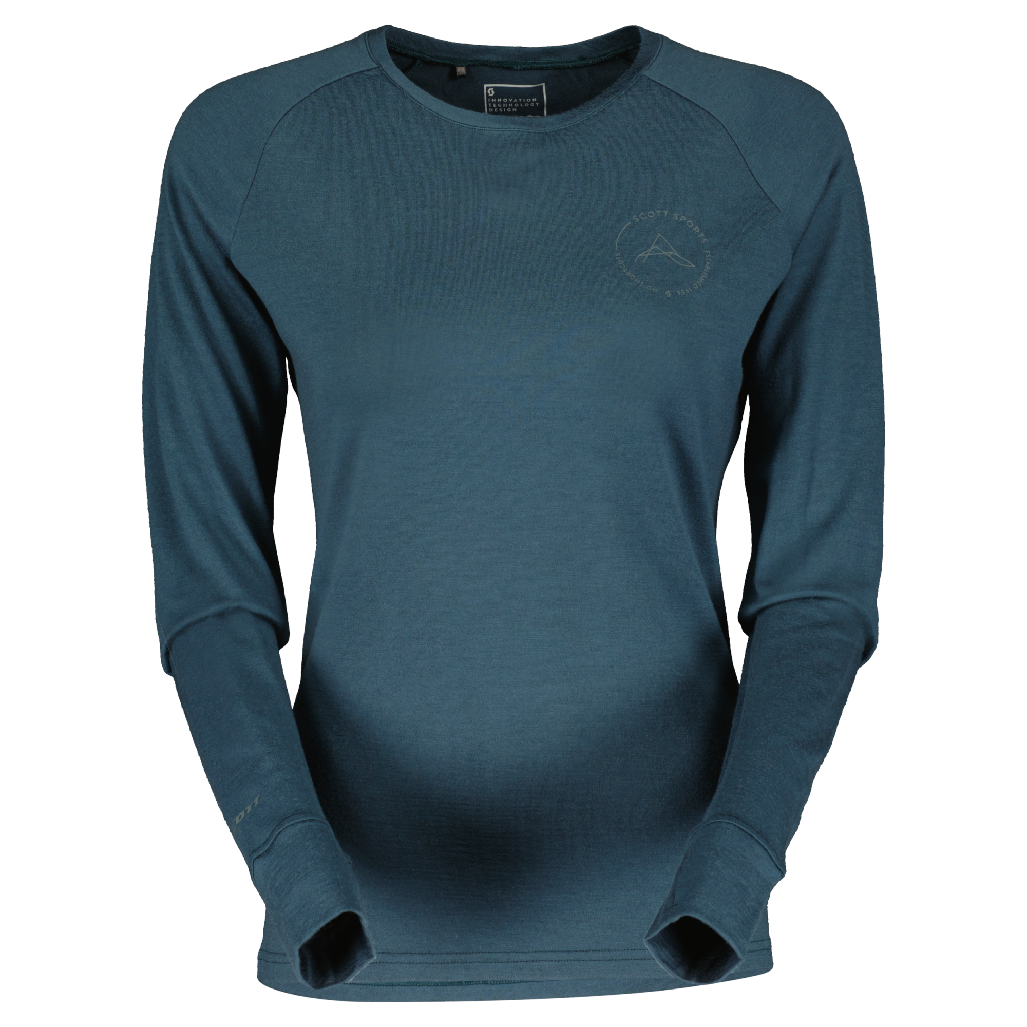 Scott W Defined Merino Shirt LS aruba green green 2