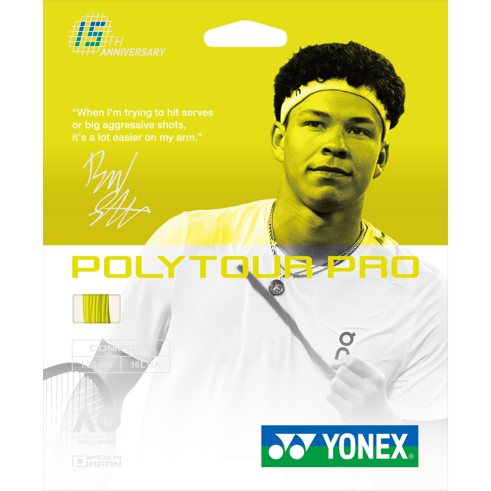 Yonex Poly Tour Pro Set 12m yellow 2