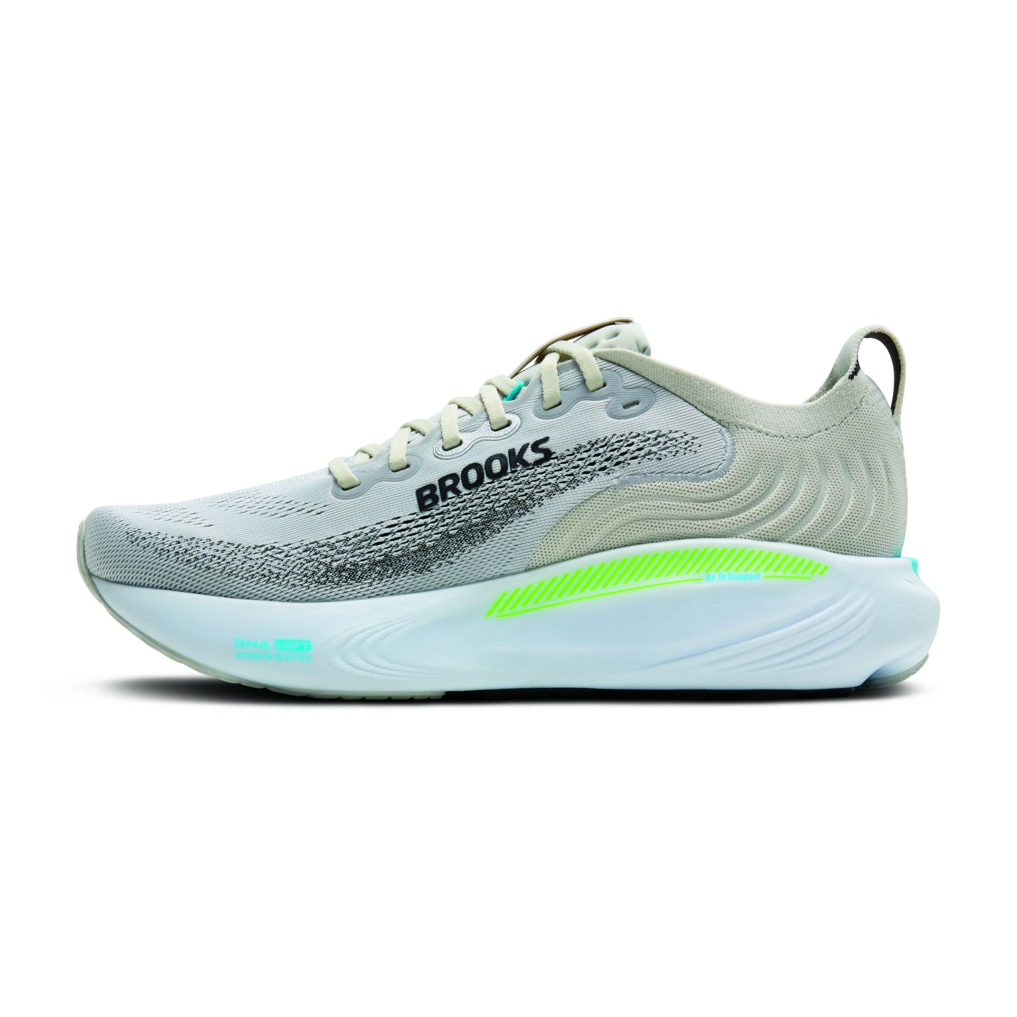 Brooks Adrenaline GTS 25 oyster/green gecko/blue 3
