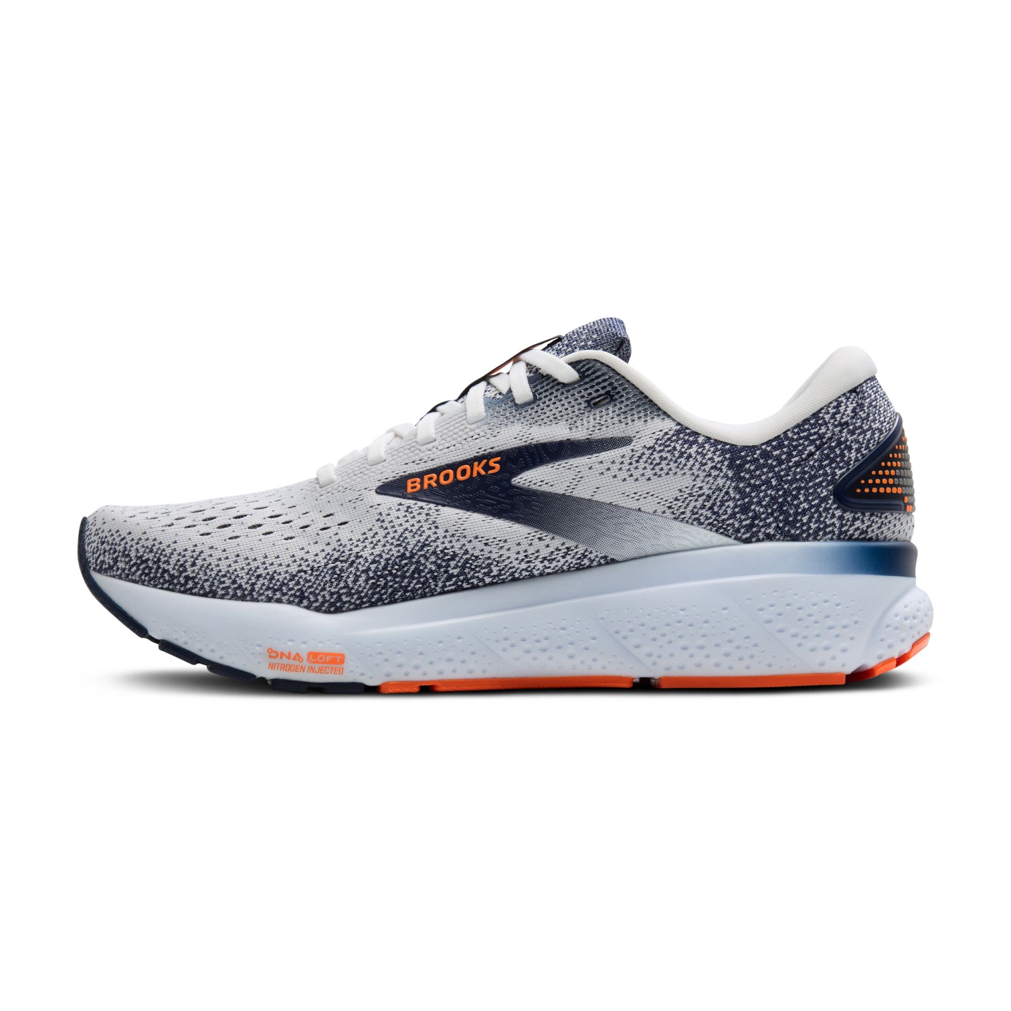 Brooks Ghost 16 white/peacoat/orange orange 3