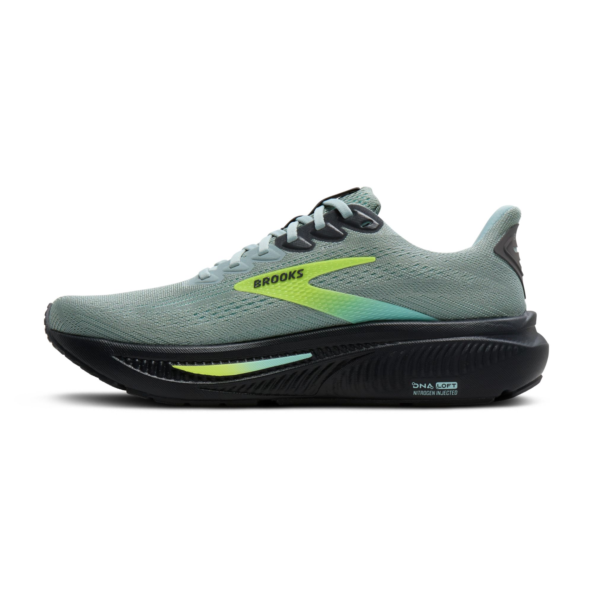 Brooks Ghost 17 gray mist/yucca/nightlife 3