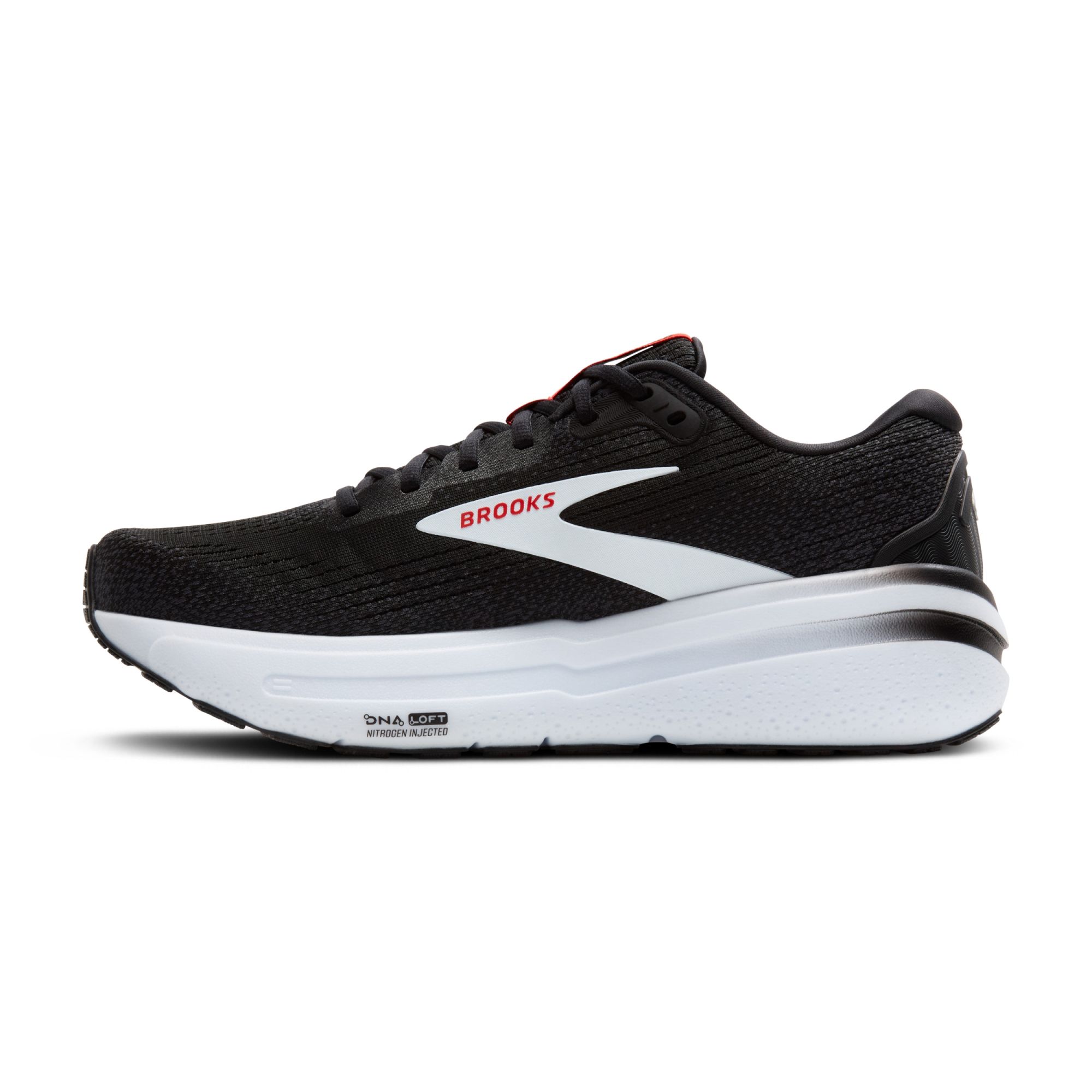 Brooks Ghost Max 2 black/white/fiery red black/white 3