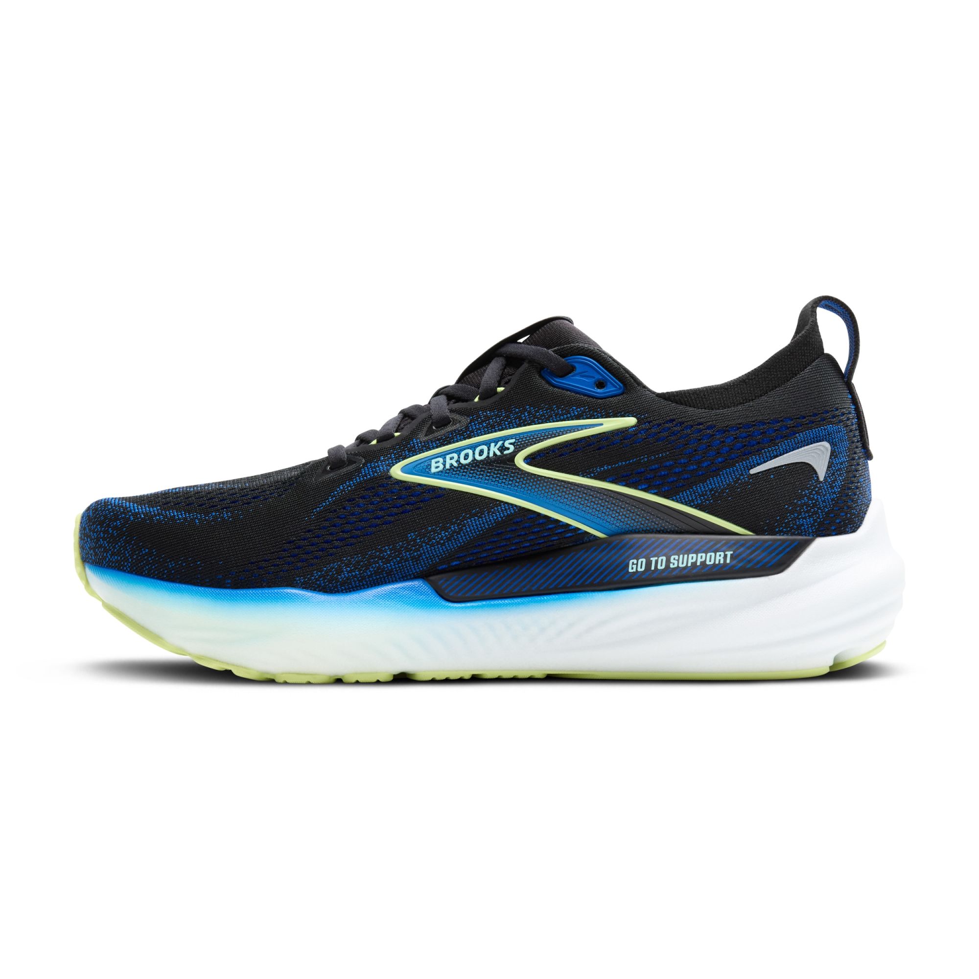 Brooks Glycerin GTS 22 black/cobalt/neo yellow yellow 3