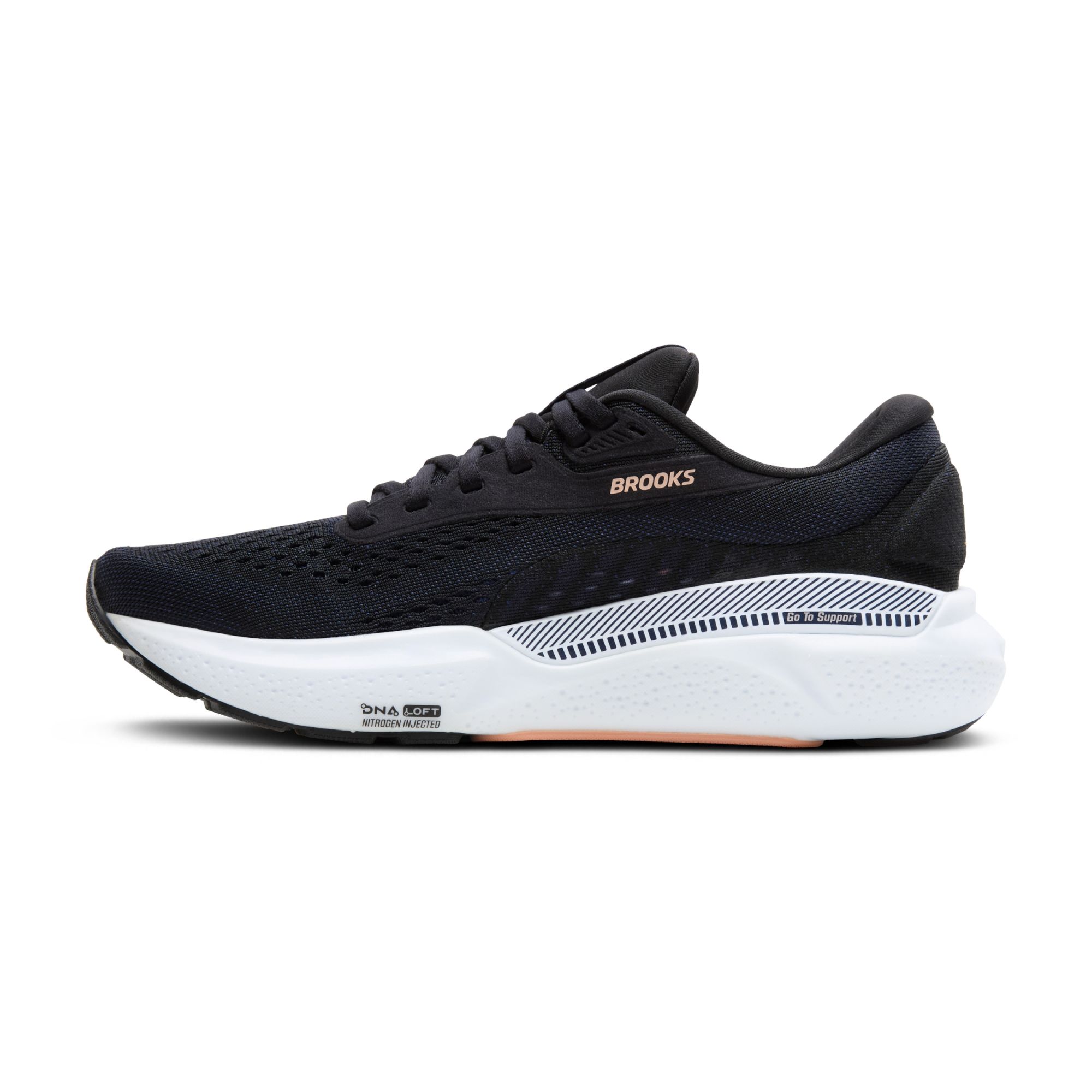 Brooks W Adrenaline GTS 24 black/peach/peacoat black 3