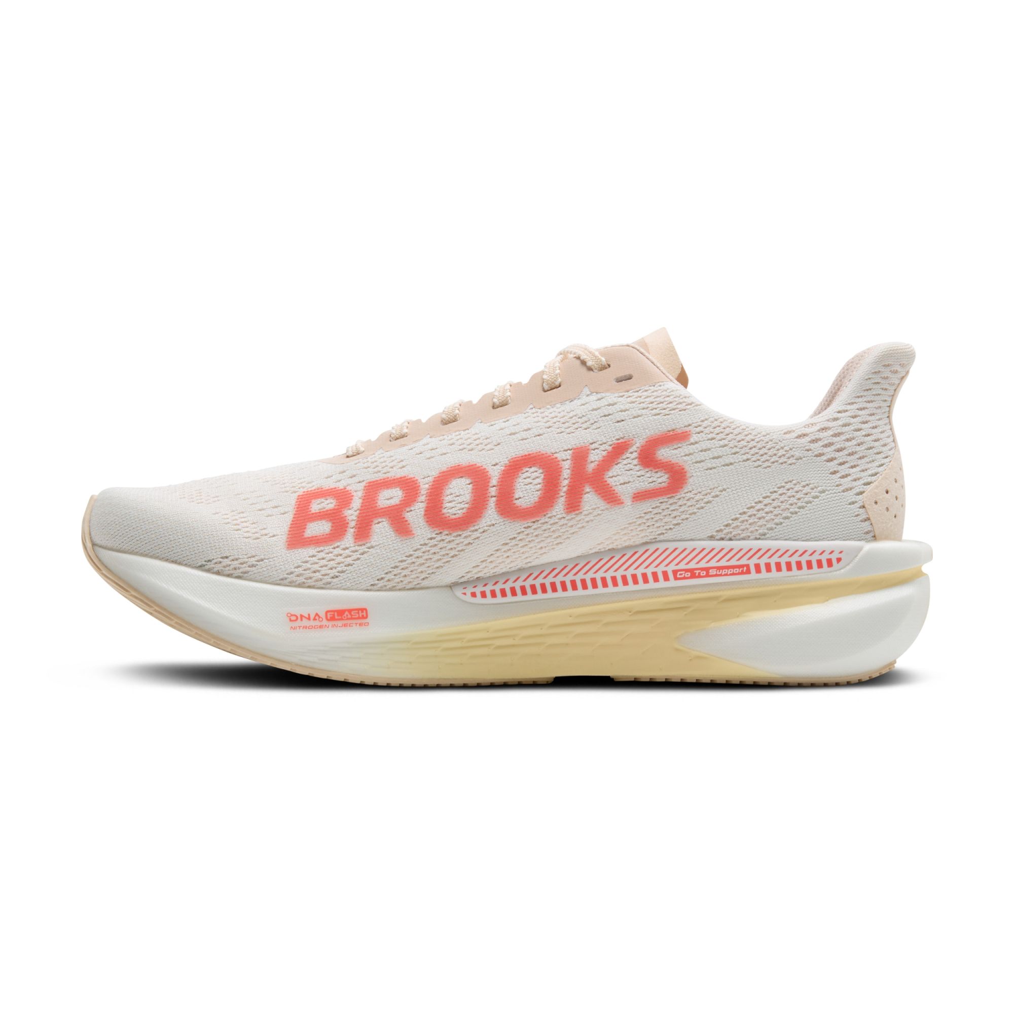 Brooks W Hyperion GTS 2 white/peach/coral coral 3
