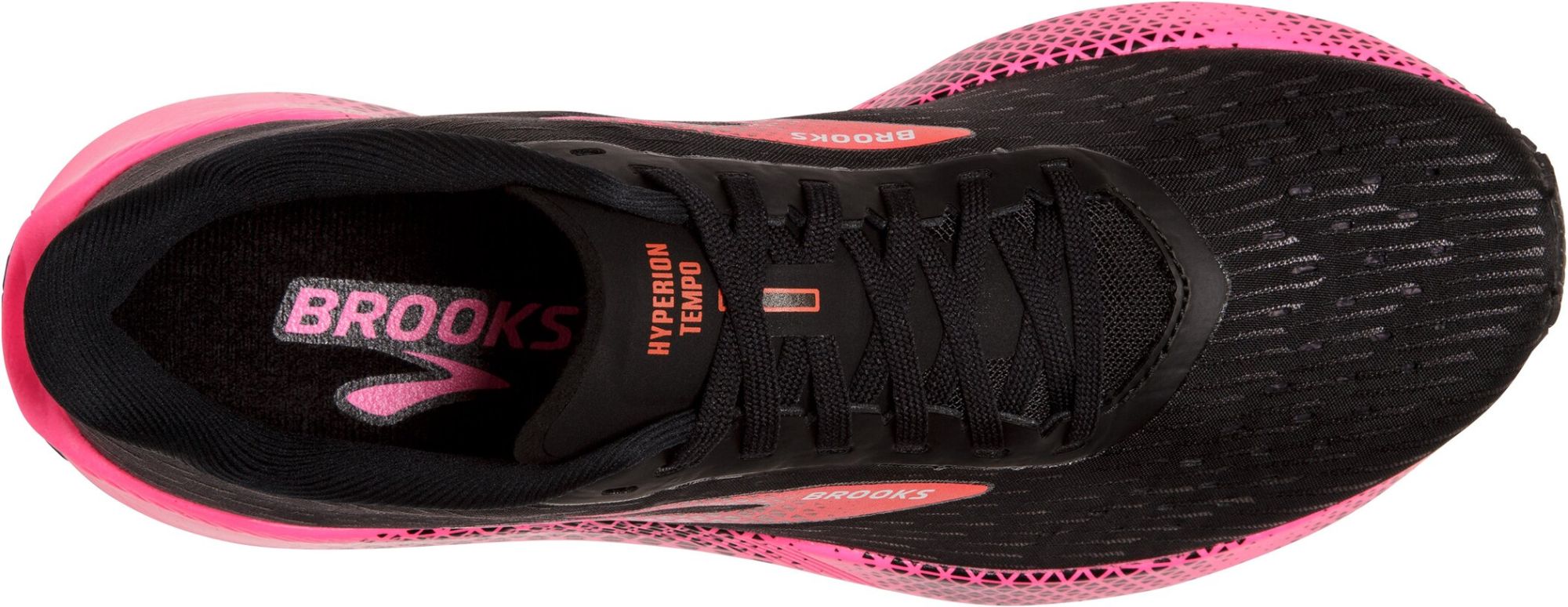 Brooks W Hyperion Tempo black/pink/hot coral black 3