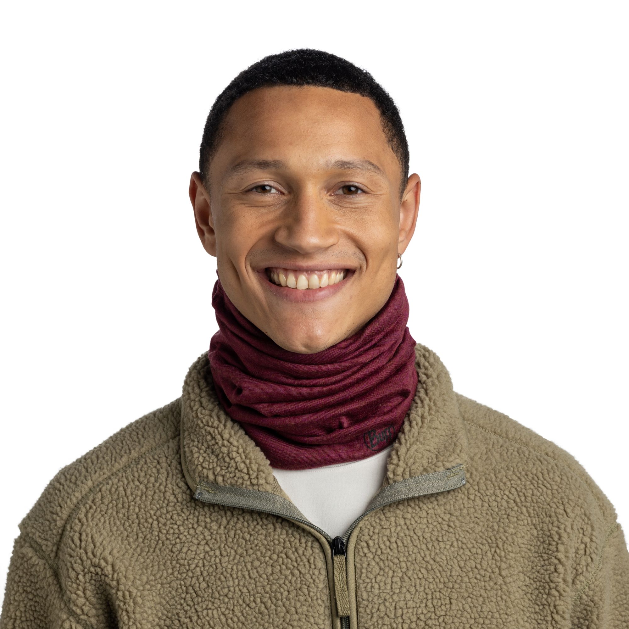 Buff Merino Midweight Multifunktionstuch melange tibetan red 3