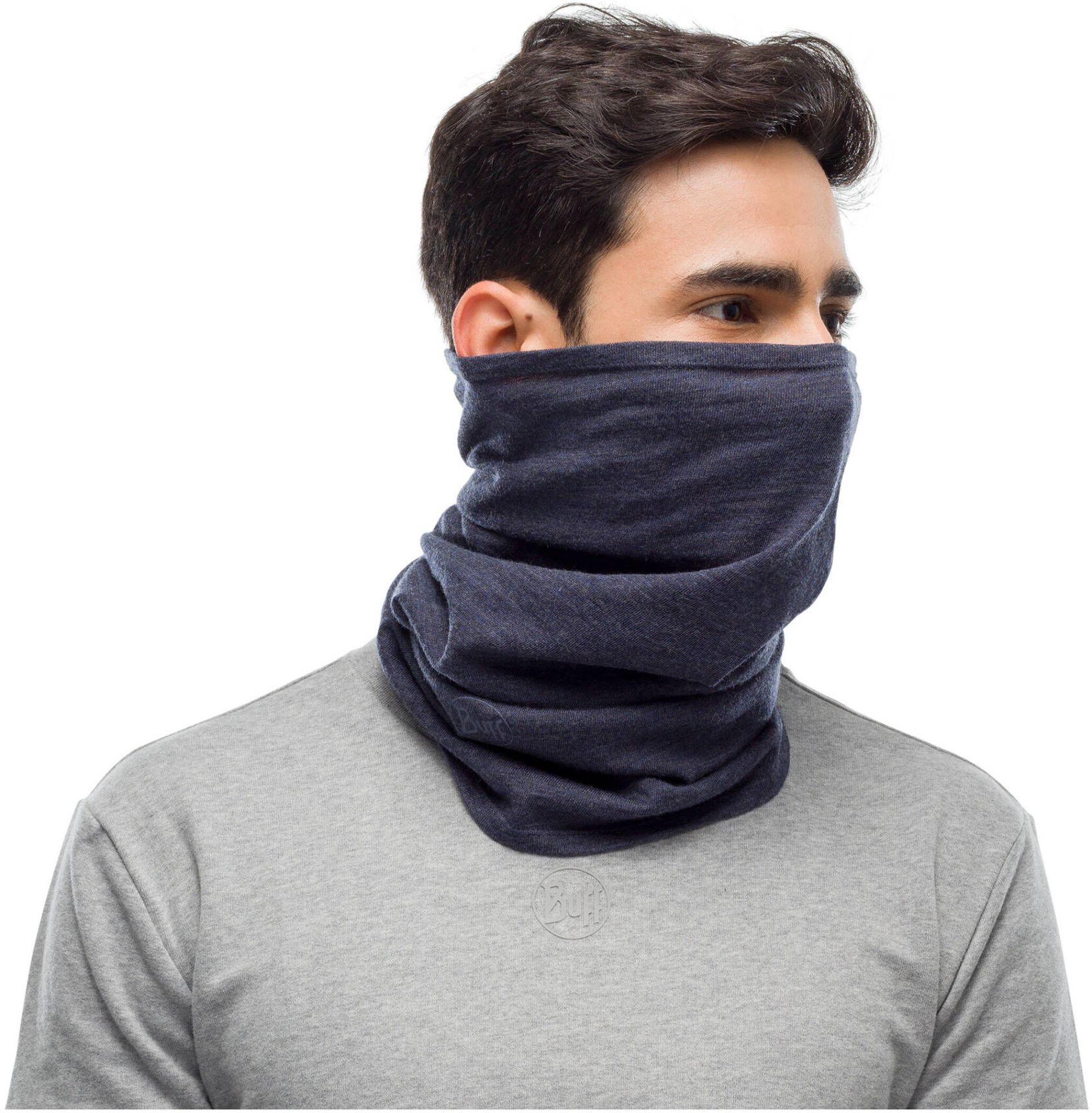 Buff Merino Midweight Multifunktionstuch melange nightblue 3