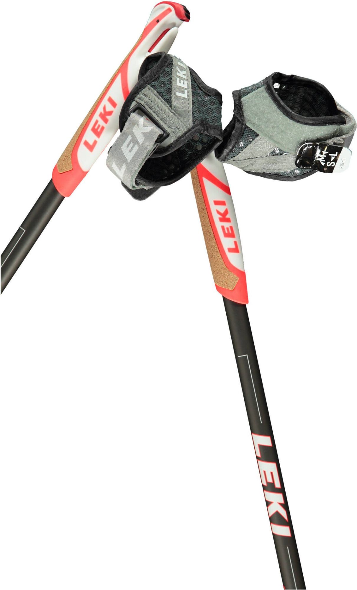 Leki Flash Carbon Nordic Walking Stöcke anthracite/white/neon red anthra 3