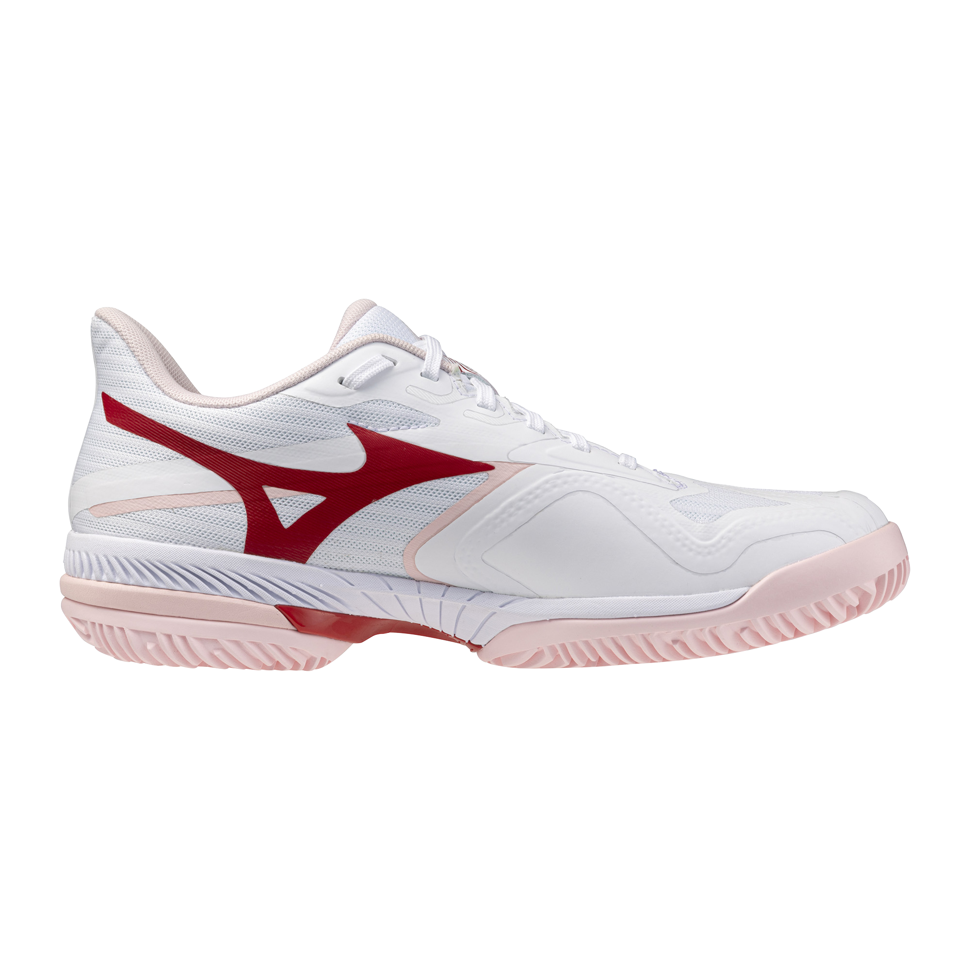 Mizuno W Wave Exceed Court white/pinkesque/barbados cherry 3