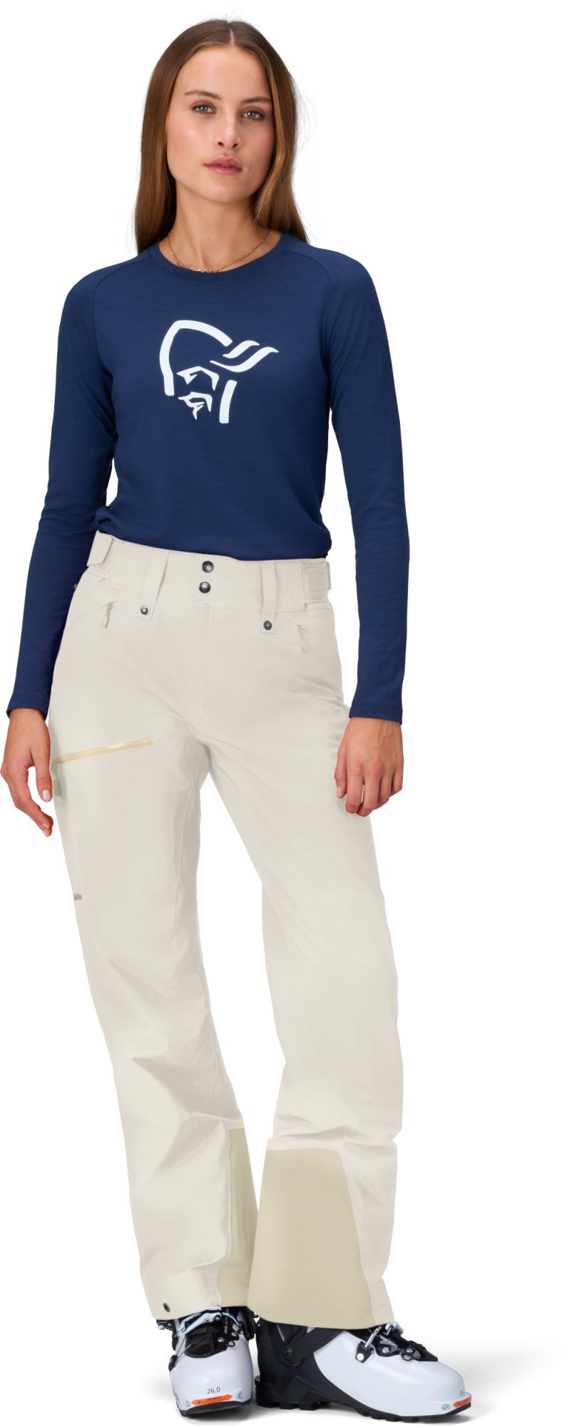 Norrona W Lofoten GTX Pro Pants oatmeal oatmeal 3