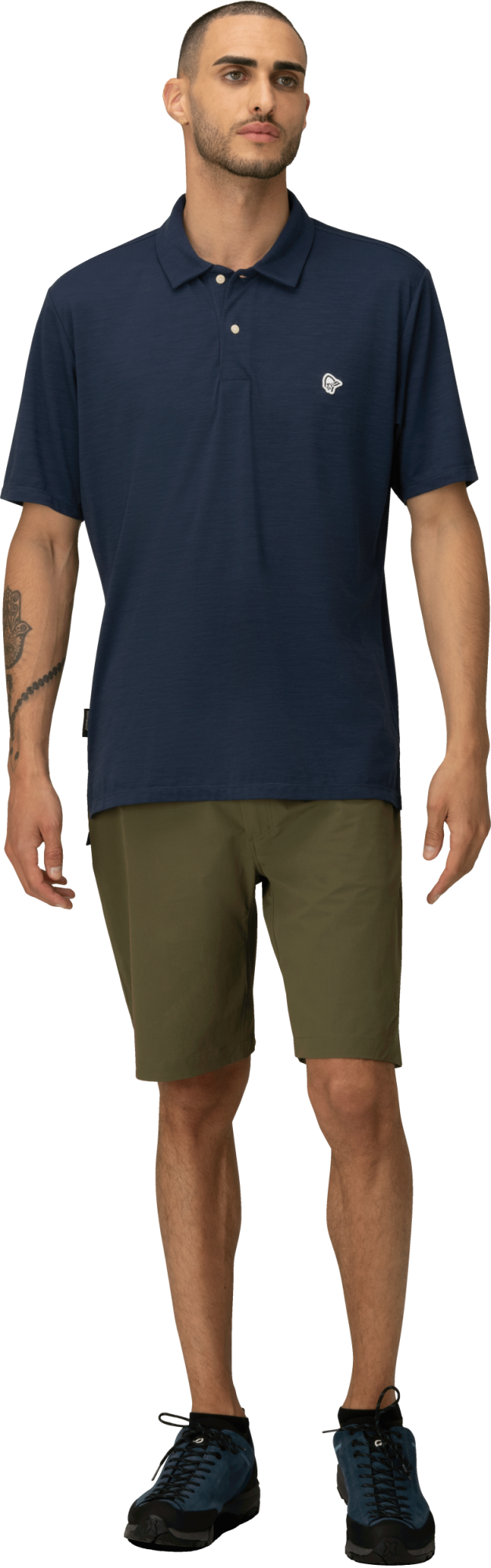 Norrona Femund Equaliser Merino Polo Shirt indigo night indigo 3