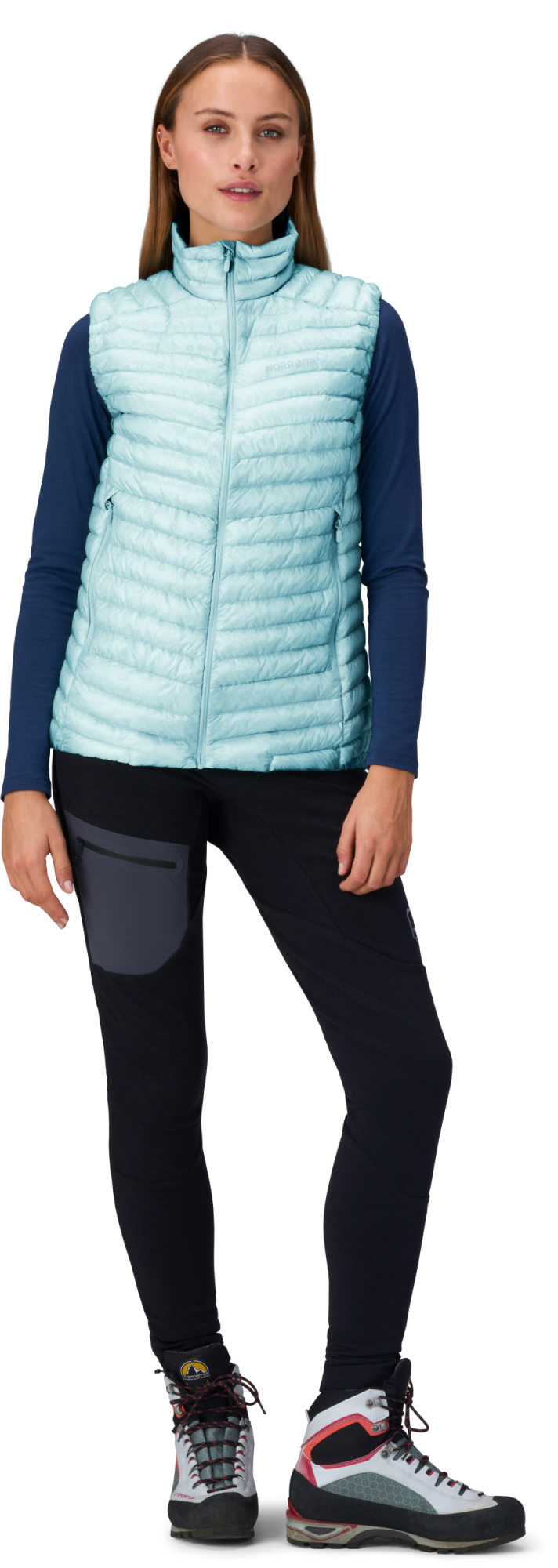 Norrona Trollveggen down800 super Light Vest clearwater 3