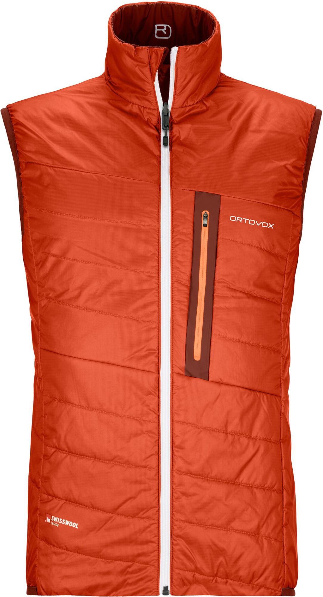 Ortovox Swisswool Piz Cartas Vest clay orange orange 3