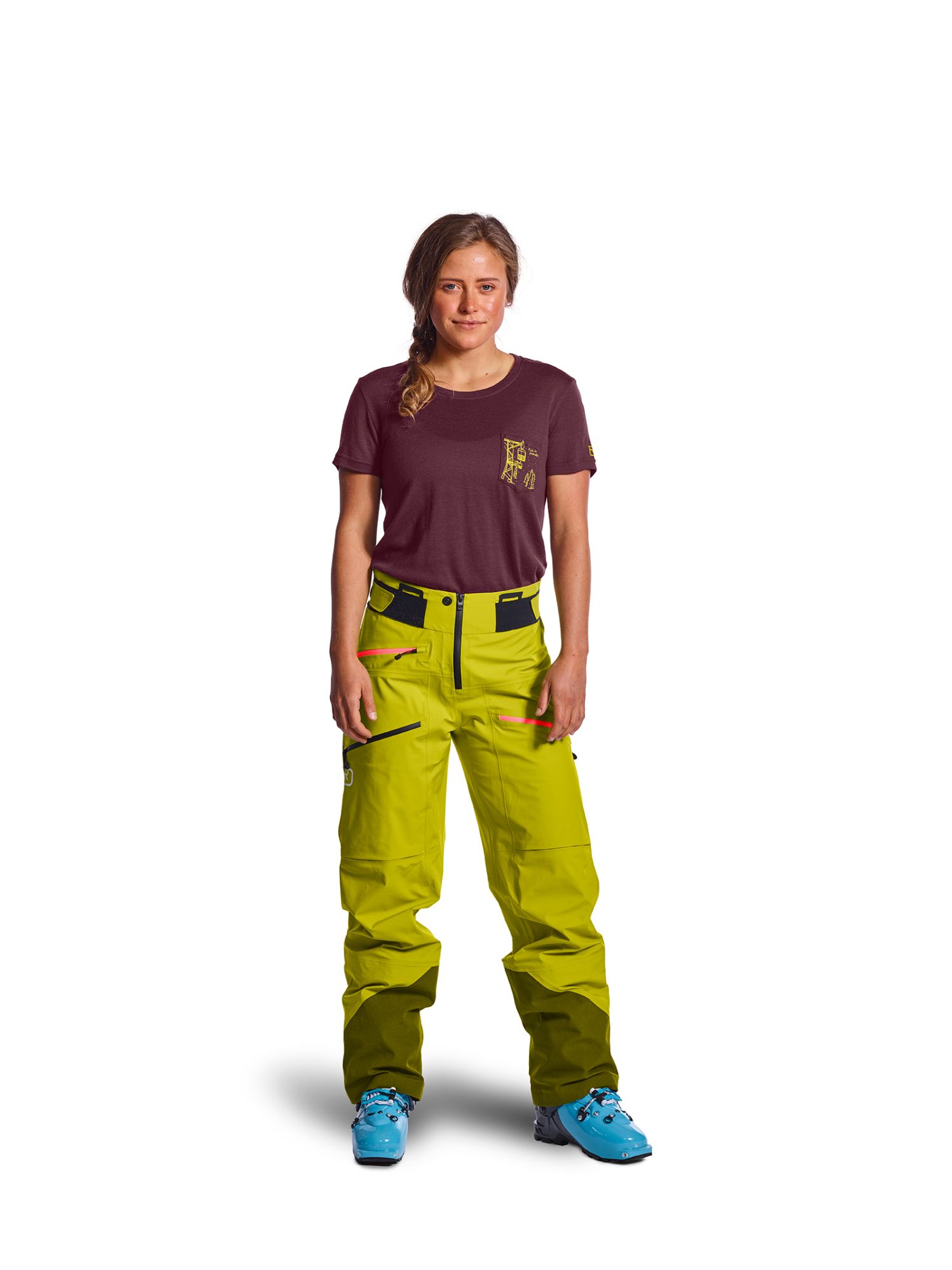 Ortovox W 3L Deep Shell Pants blush 3