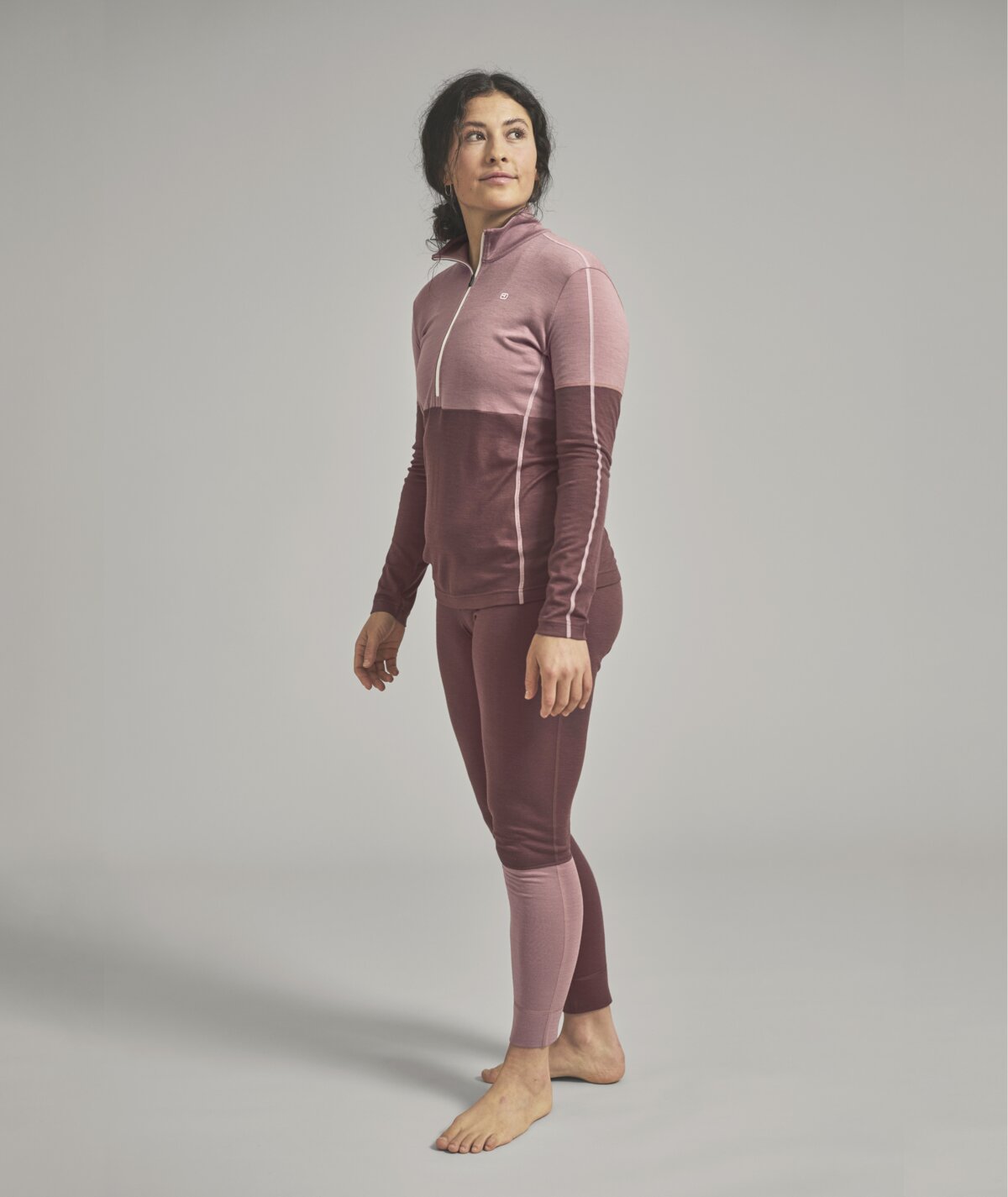 Ortovox W Rock'n'Wool Zip Neck white tea 3