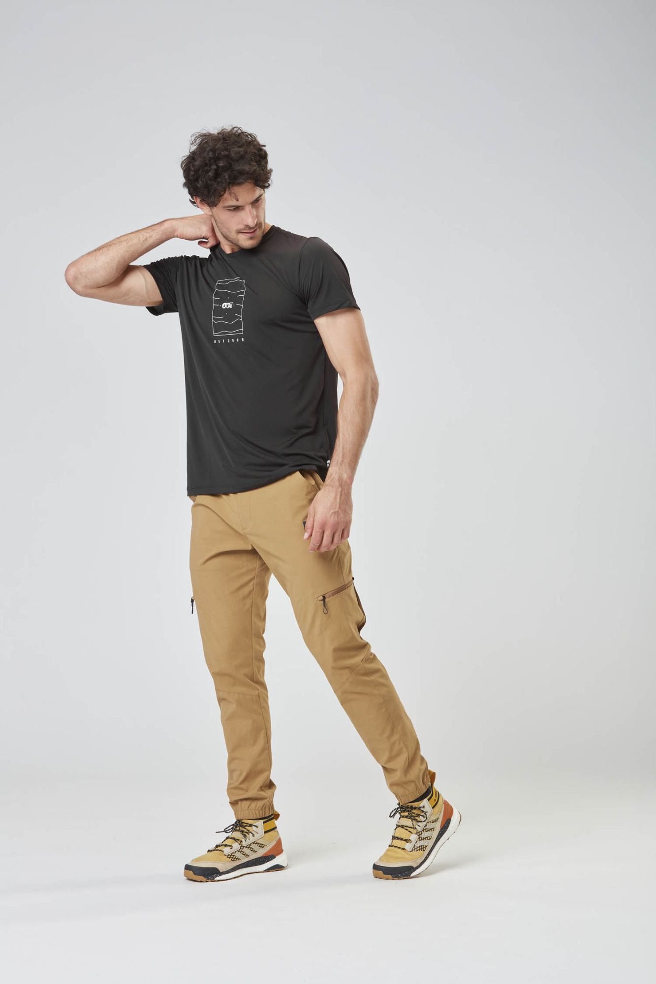 Picture Travis Tech Tee full black black 3