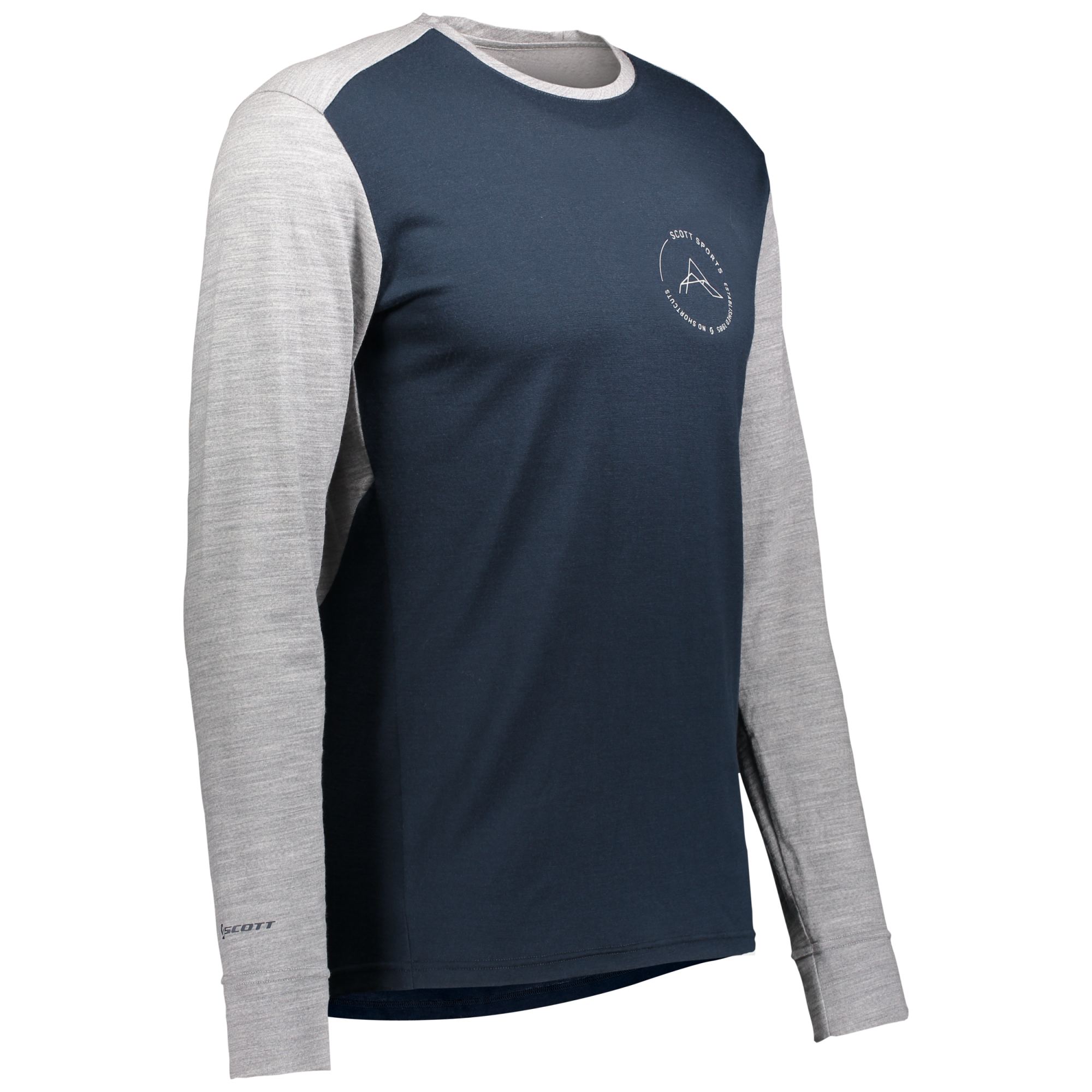 Scott Defined Merino Shirt LS dark blue/light grey dark blue 3