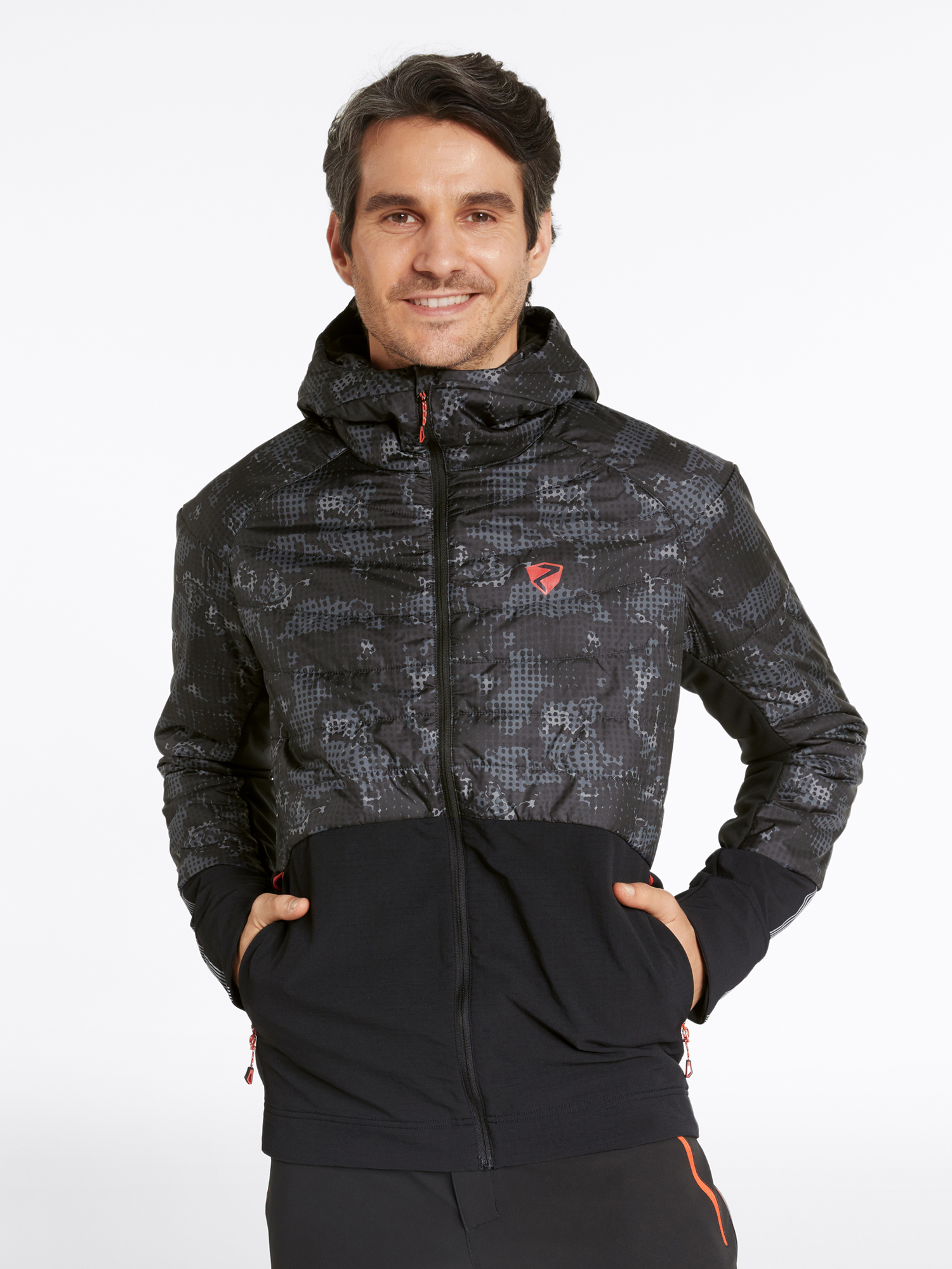 Ziener Nakos Jacket black foggy print black 3