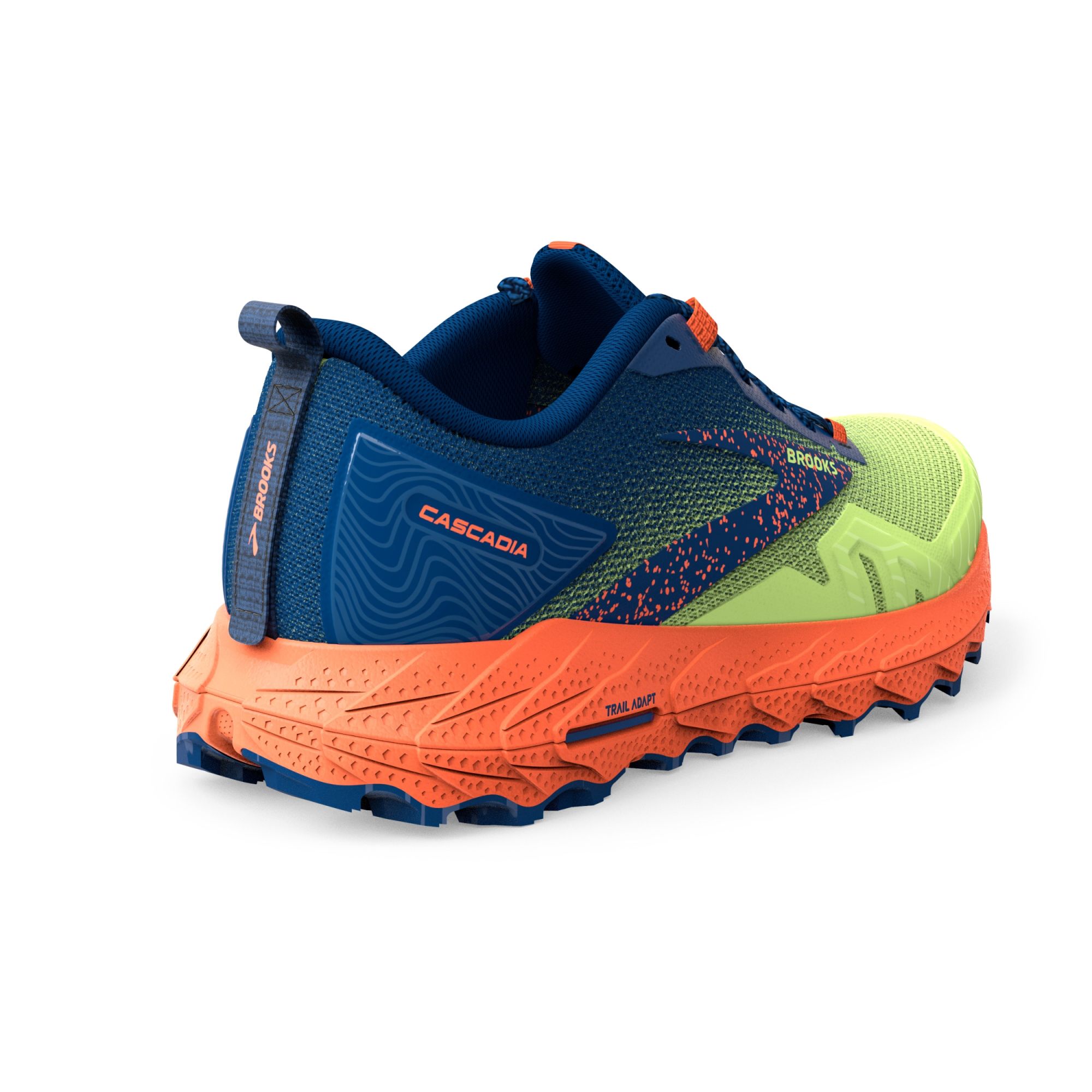 Brooks Cascadia 17 sharp green/navy/firecracker green 4