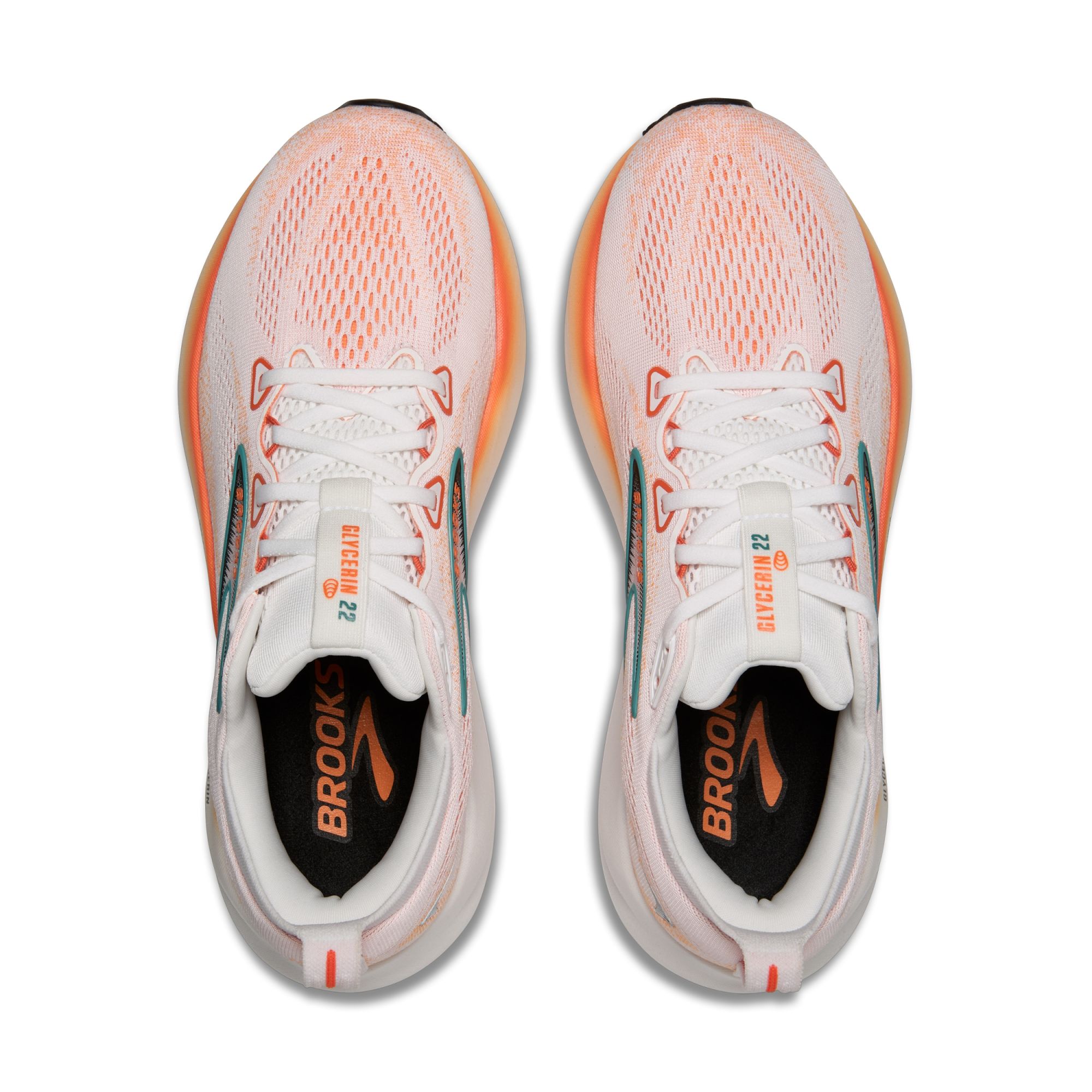 Brooks Glycerin 22 white/orange/green blue slate orange 4