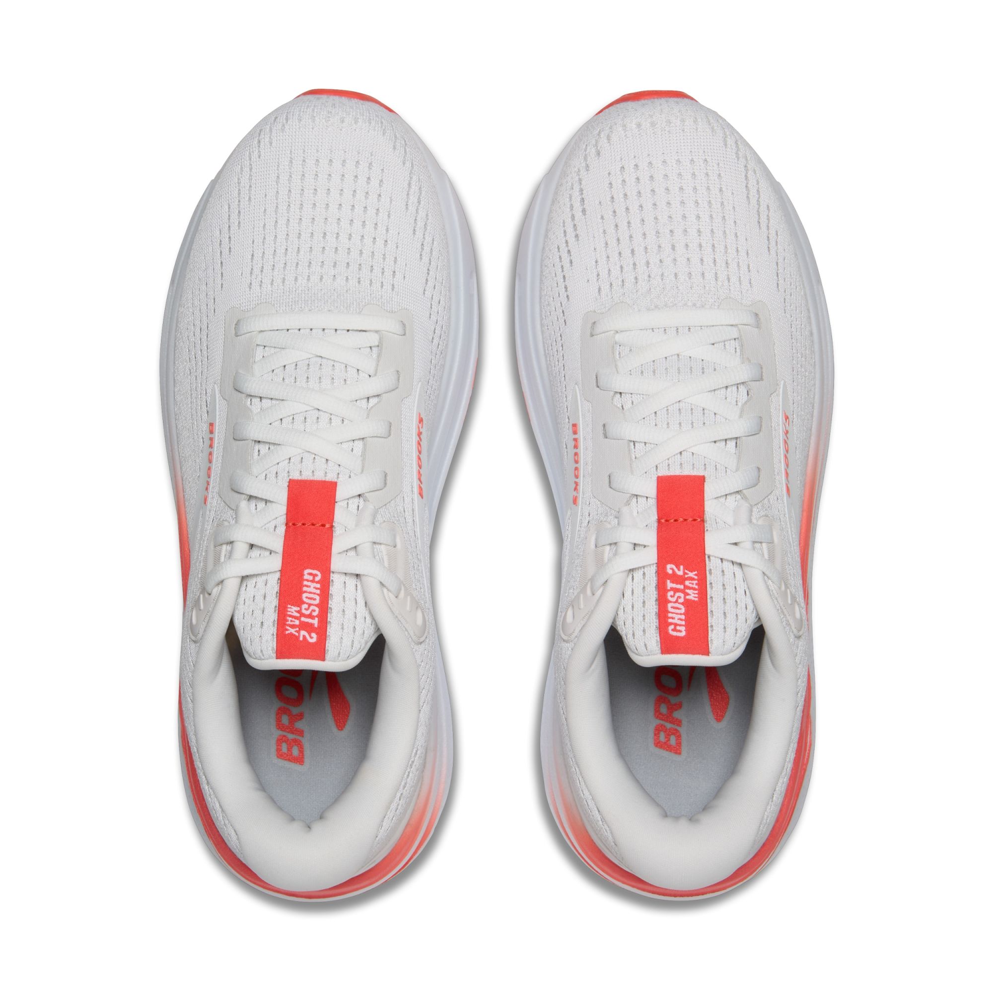 Brooks W Ghost Max 2 white/hot coral coral 4