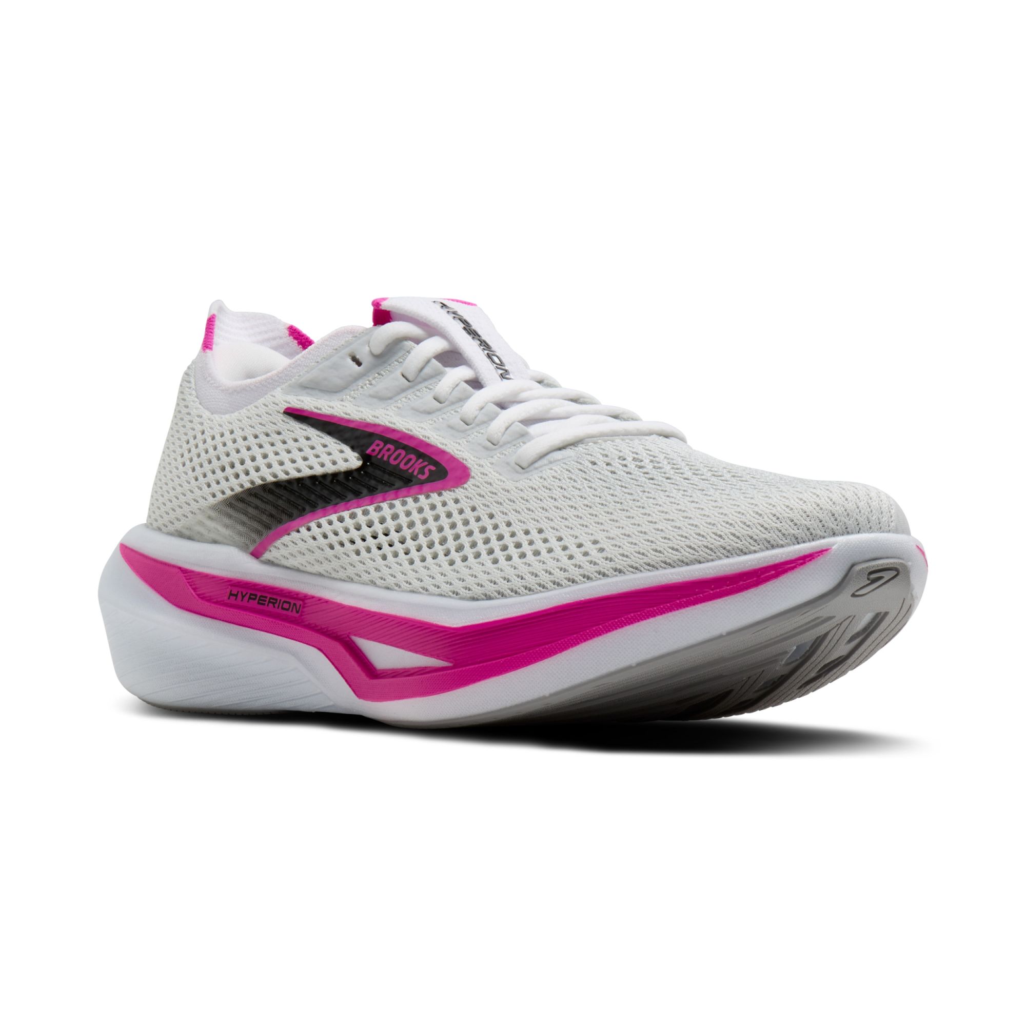 Brooks W Hyperion 3 white/luminary/cyber pink 4