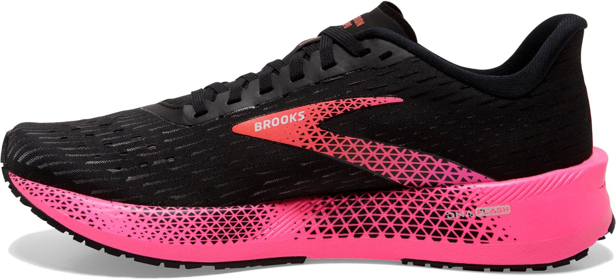Brooks W Hyperion Tempo black/pink/hot coral black 4