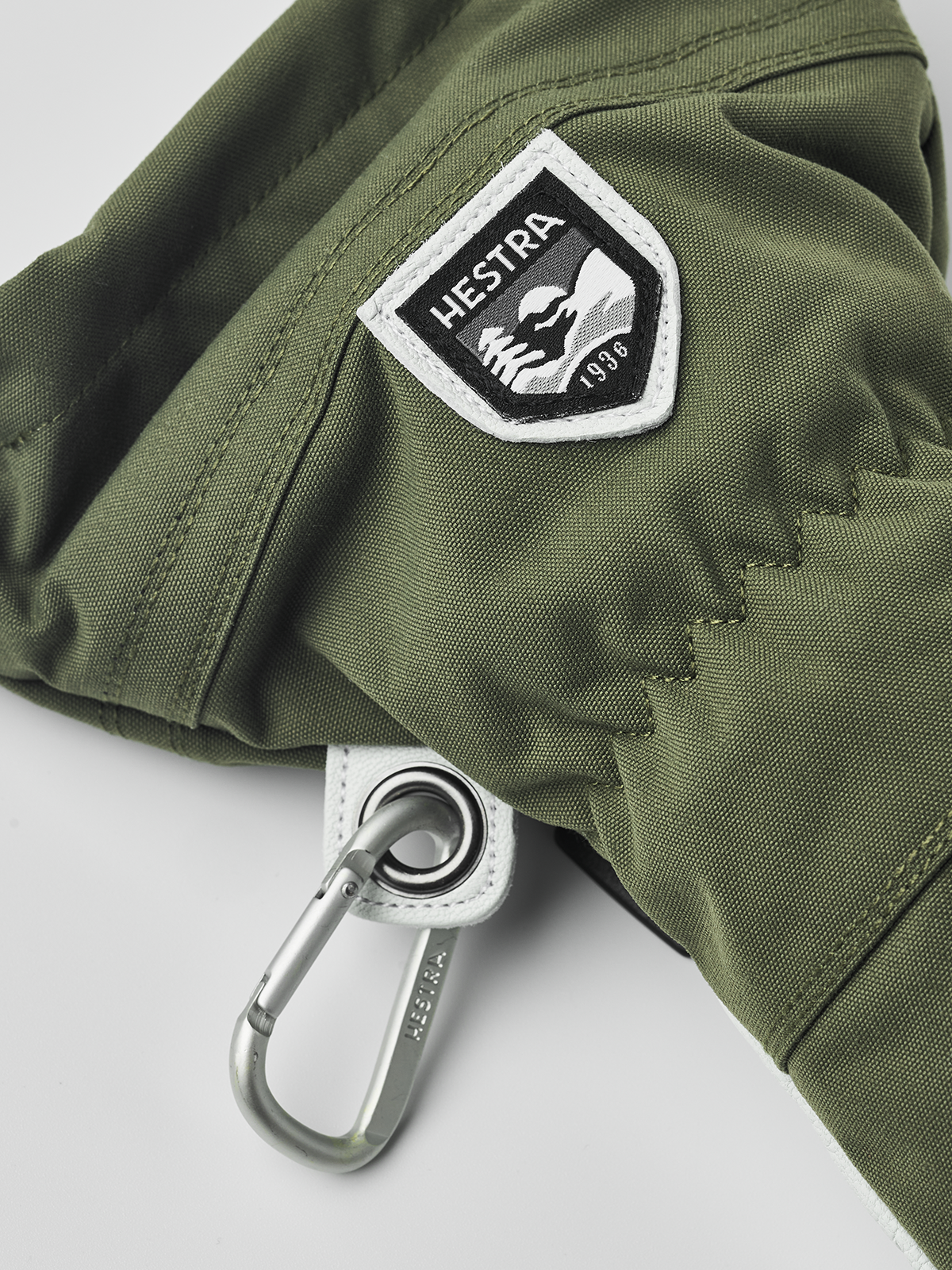 Hestra Army Leather Heli Ski 5-Finger olive 4